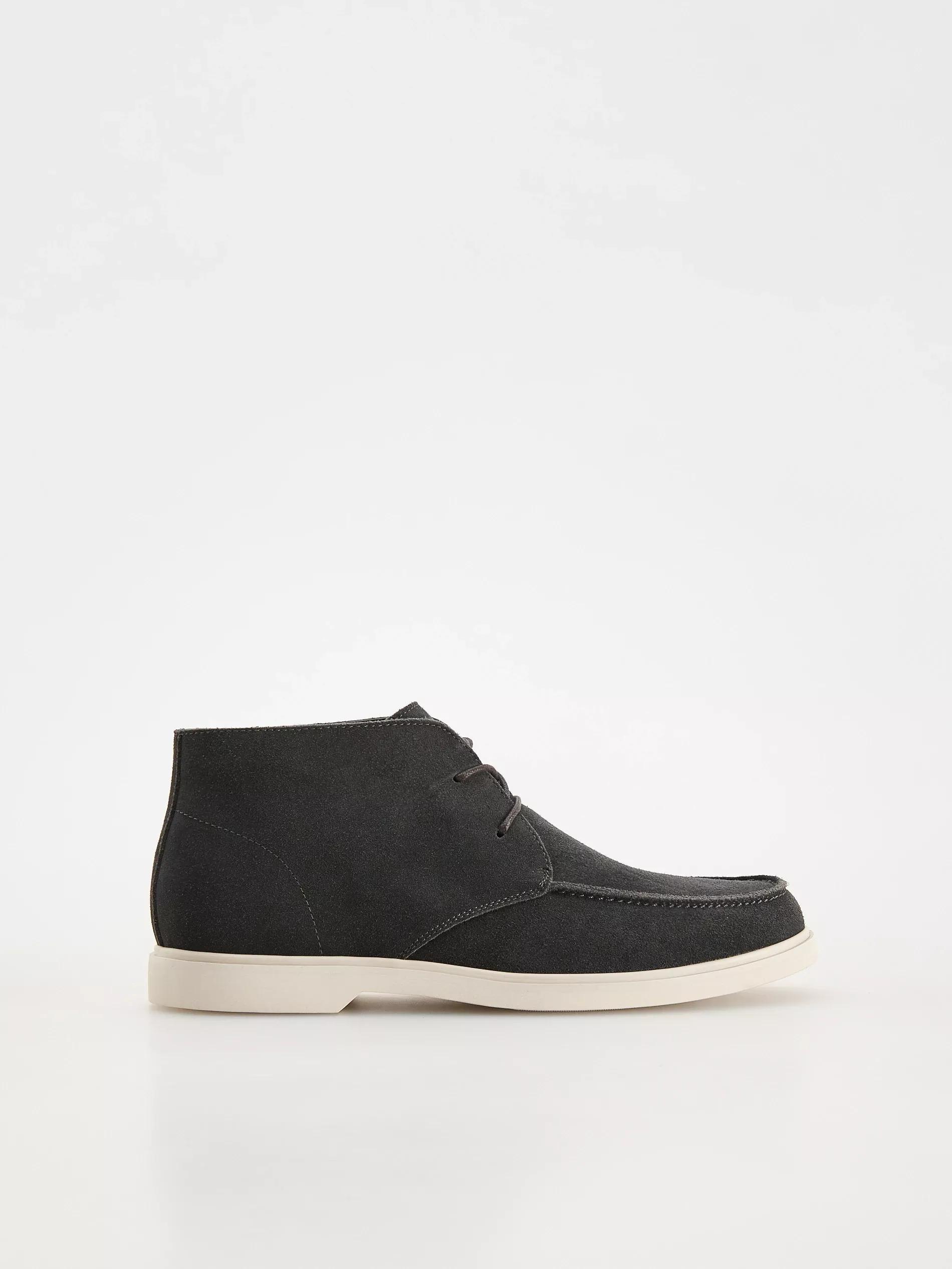 Grey Faux Suede Chelsea Boots, , large image number 0