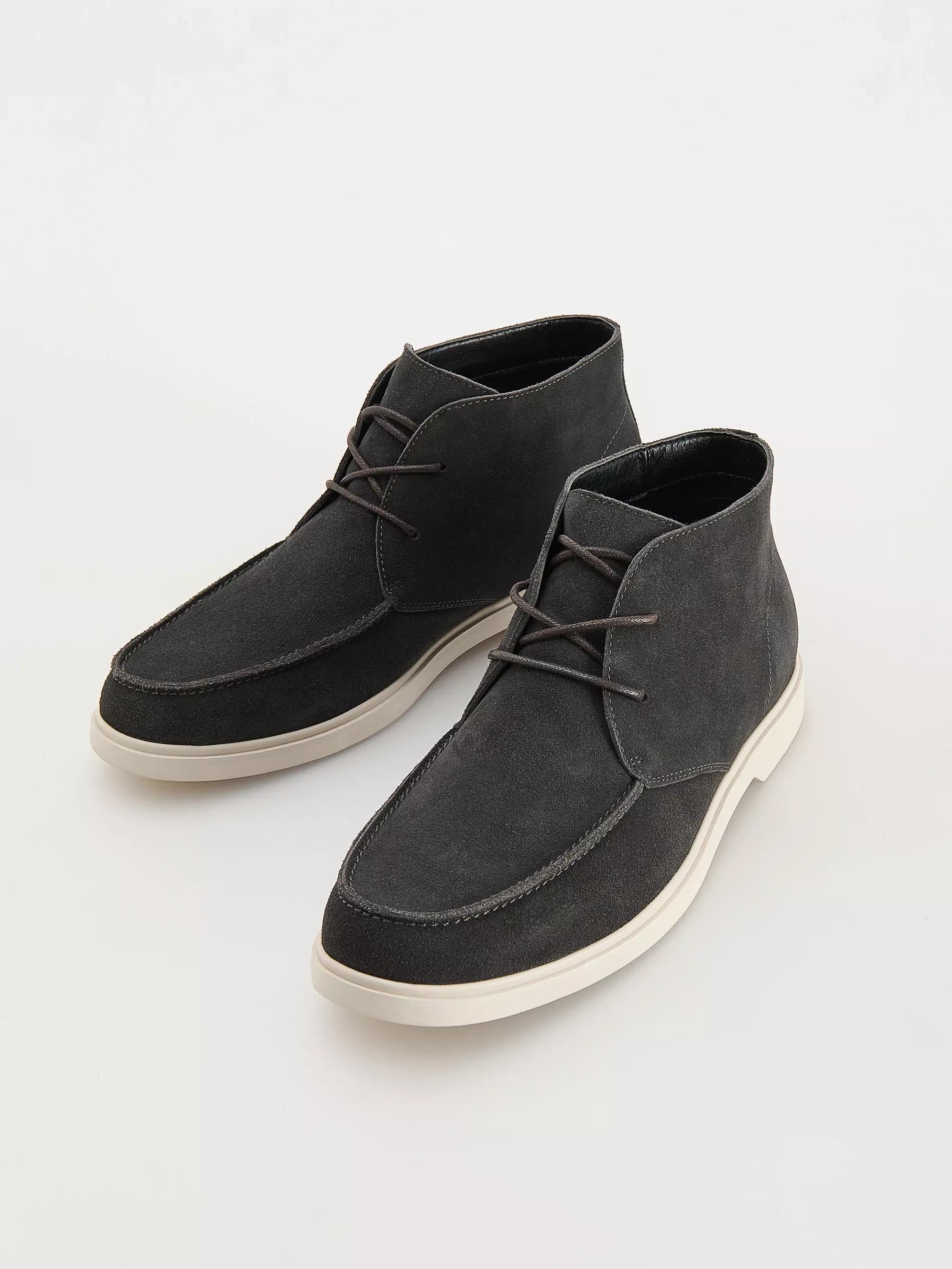 Grey Faux Suede Chelsea Boots, , large image number 1