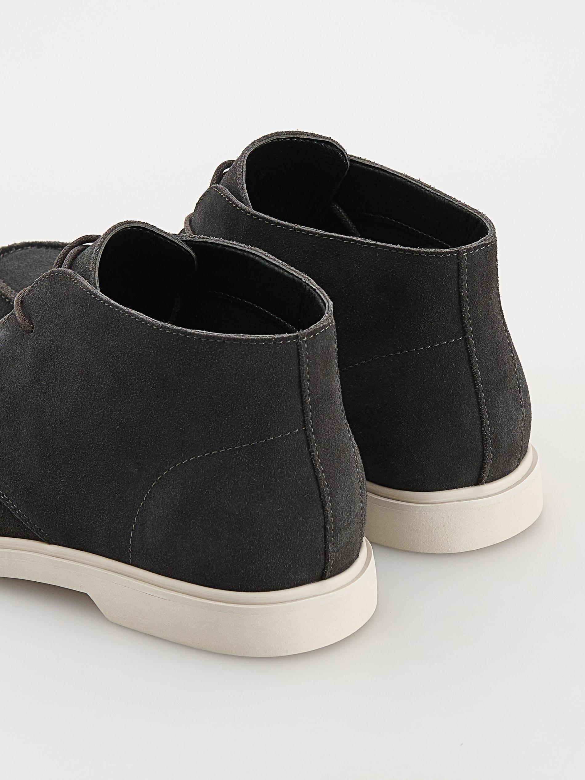Grey Faux Suede Chelsea Boots, , large image number 2