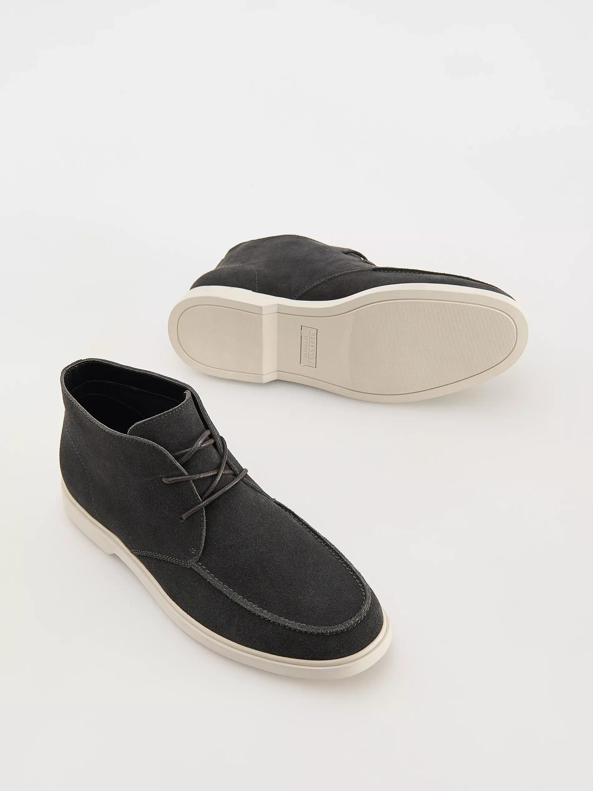 Grey Faux Suede Chelsea Boots, , large image number 3