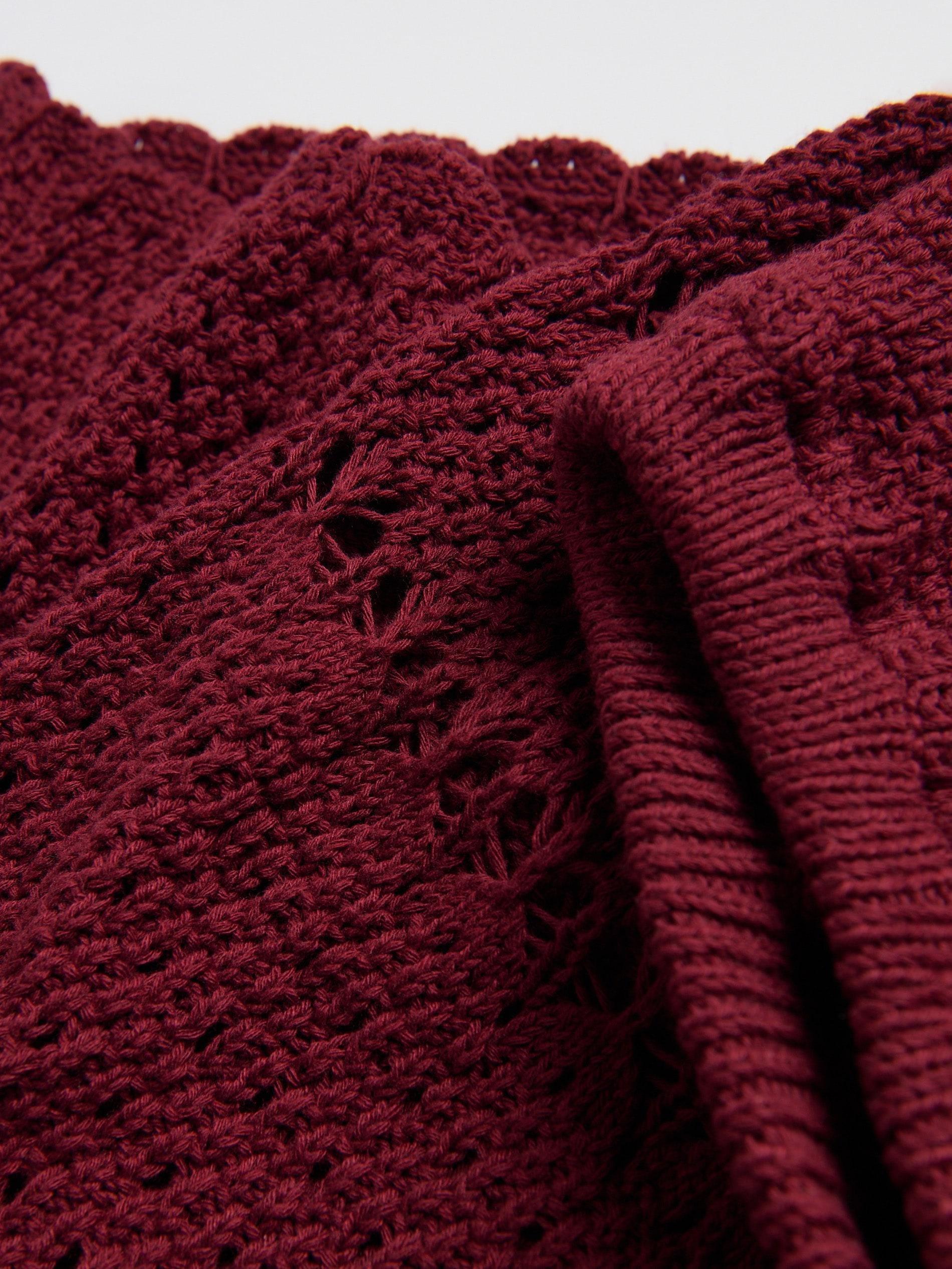 Maroon Maxi Jersey Skirt, , large image number 4