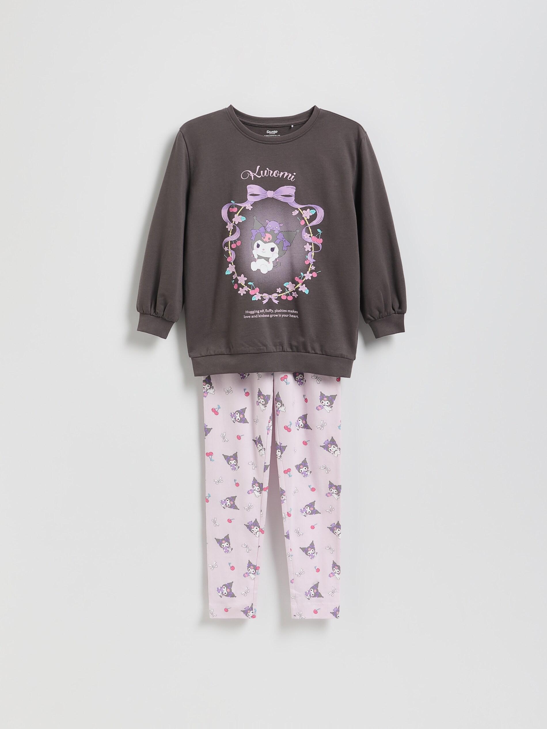 Grey Kuromi Two-Piece Pyjamas, Grey, medium