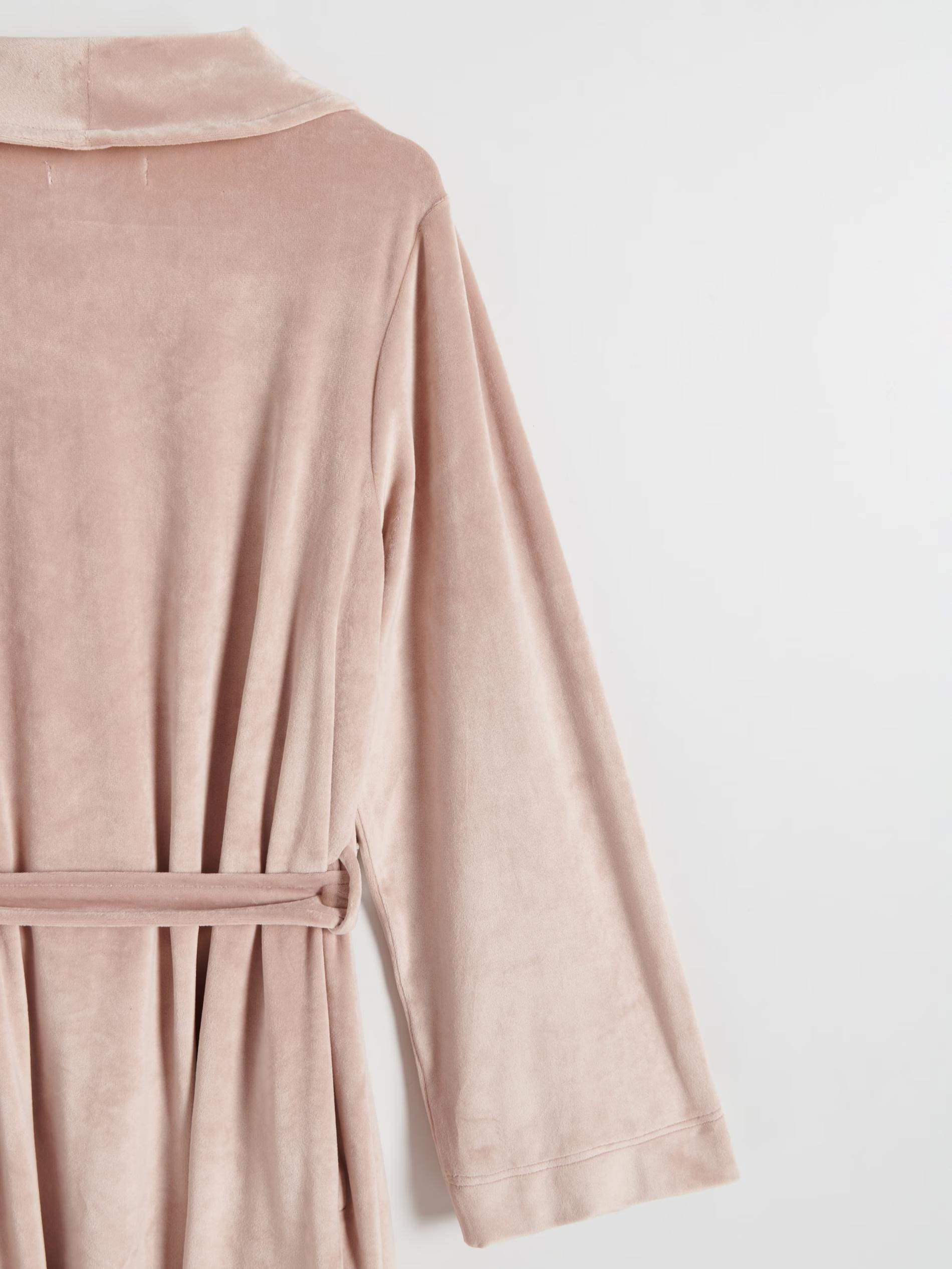 Beige Velour Dressing Gown, , large image number 2