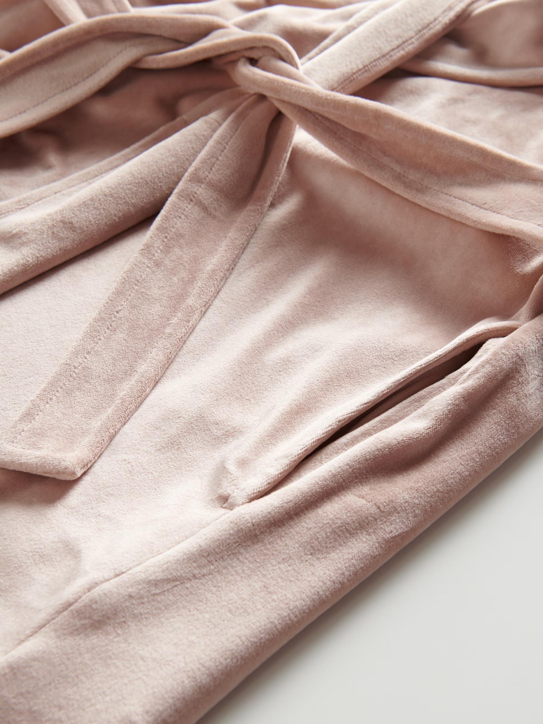 Beige Velour Dressing Gown, , large image number 3