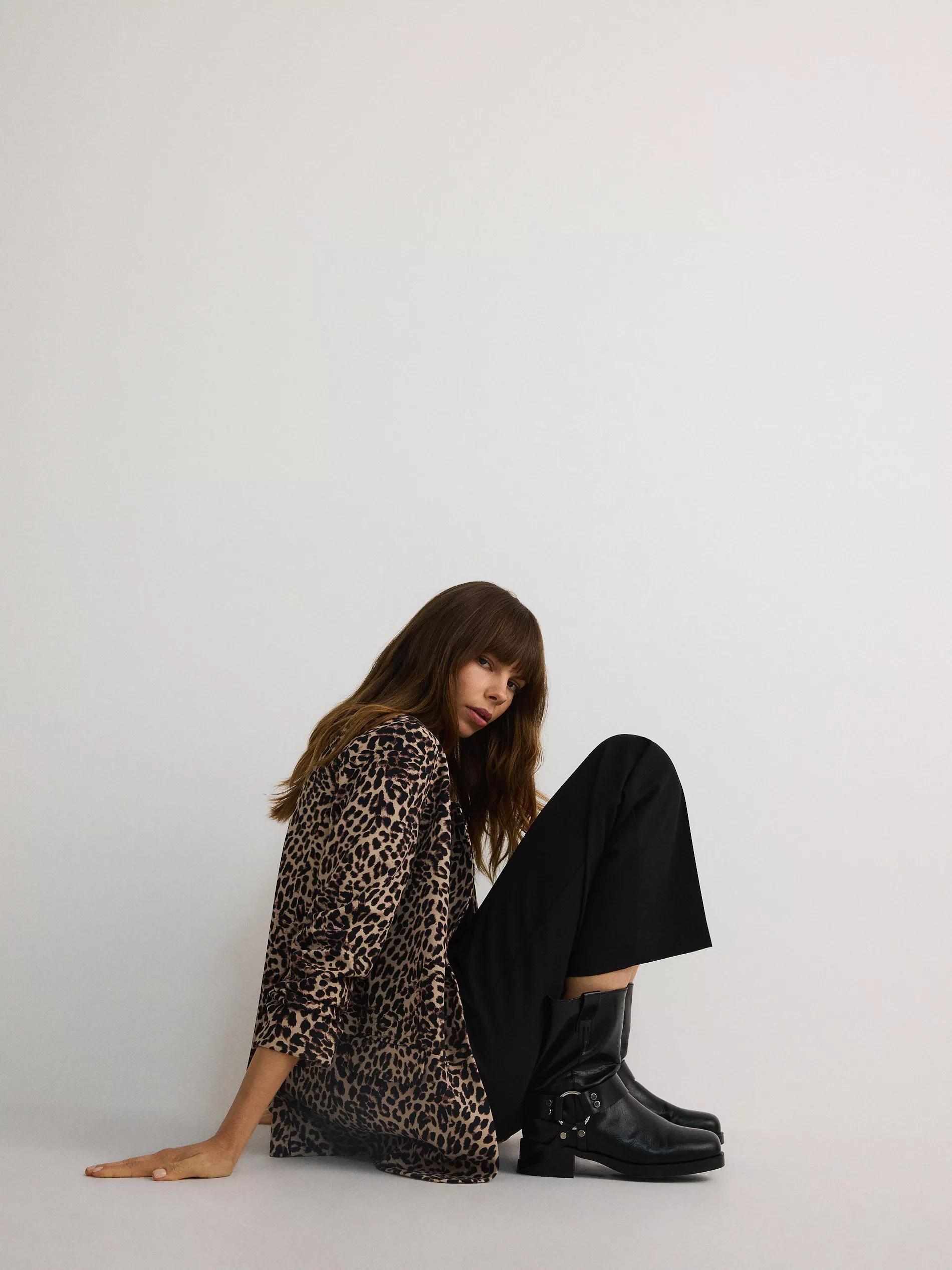 Multicolour Animal Print Blazer, , large image number 2