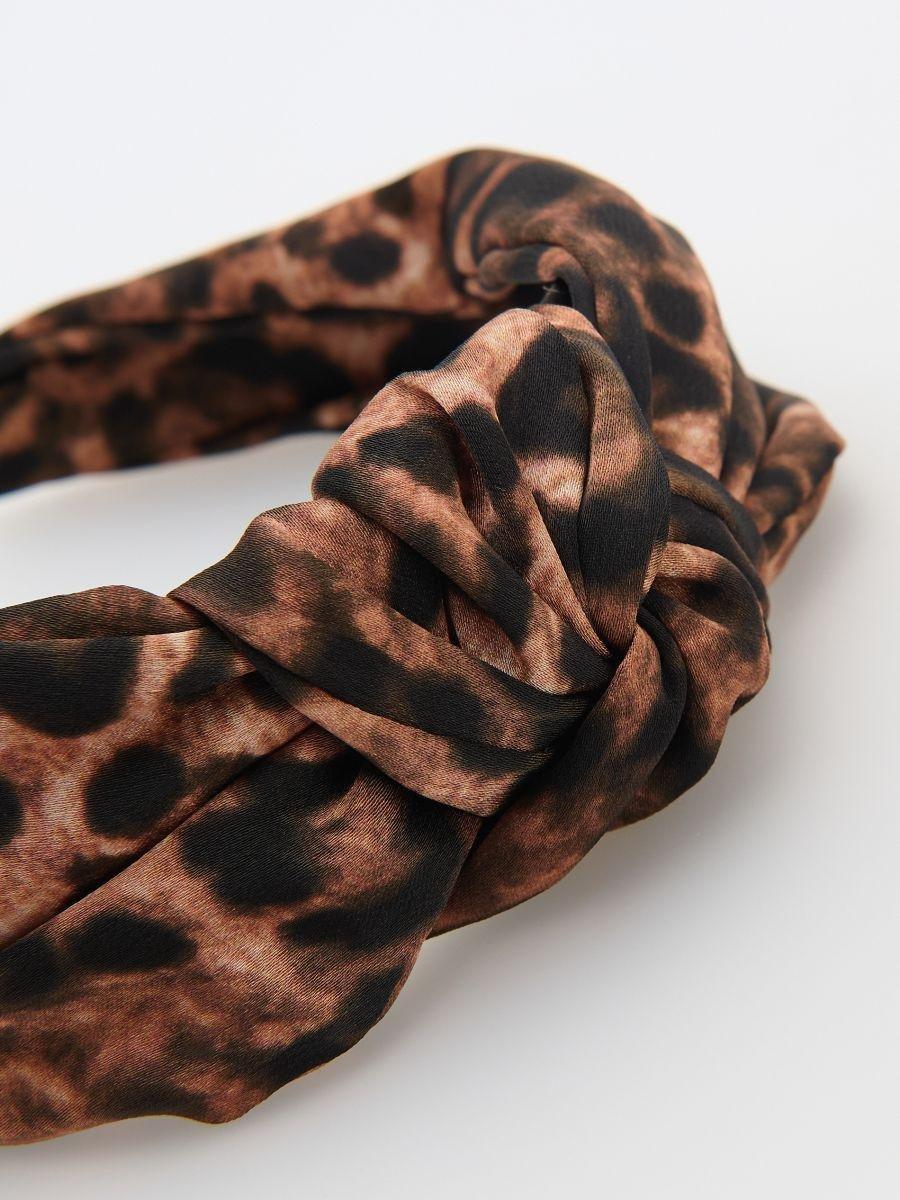 Brown Headband, Brown, large image number 1