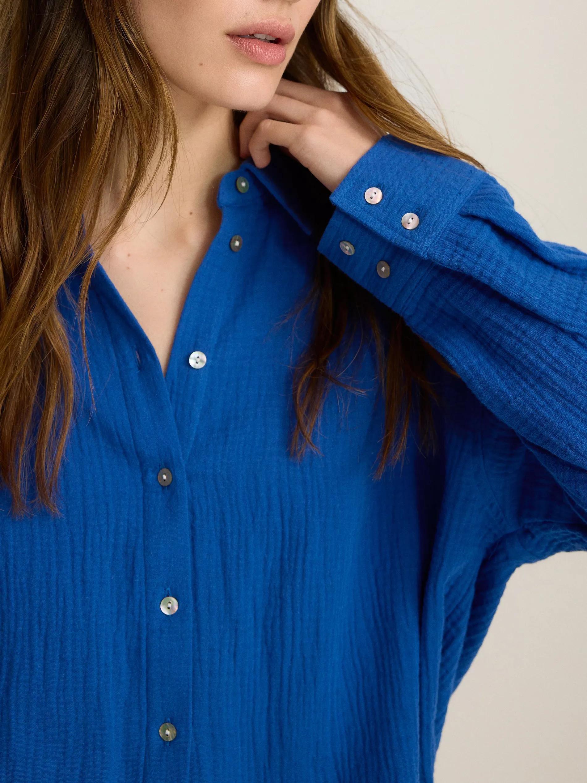 Blue Shirt, Blue, large image number 3