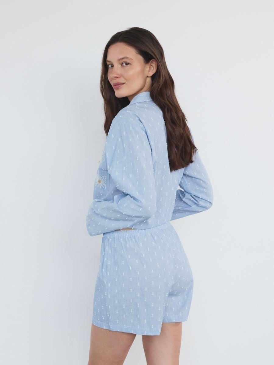 Blue Two Piece Pyjama Set, , large image number 2