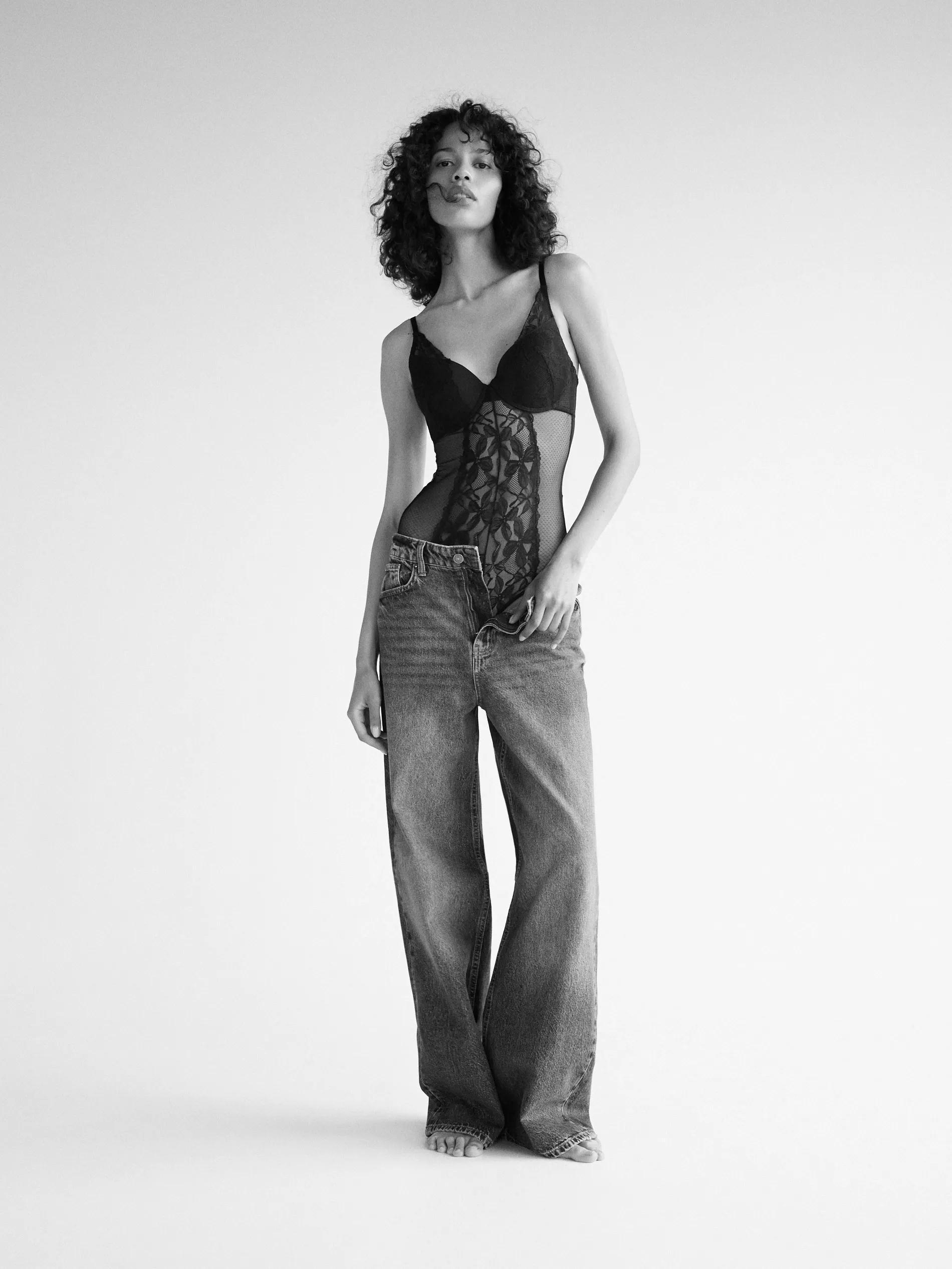 Black Lace Body, Black, large image number 3