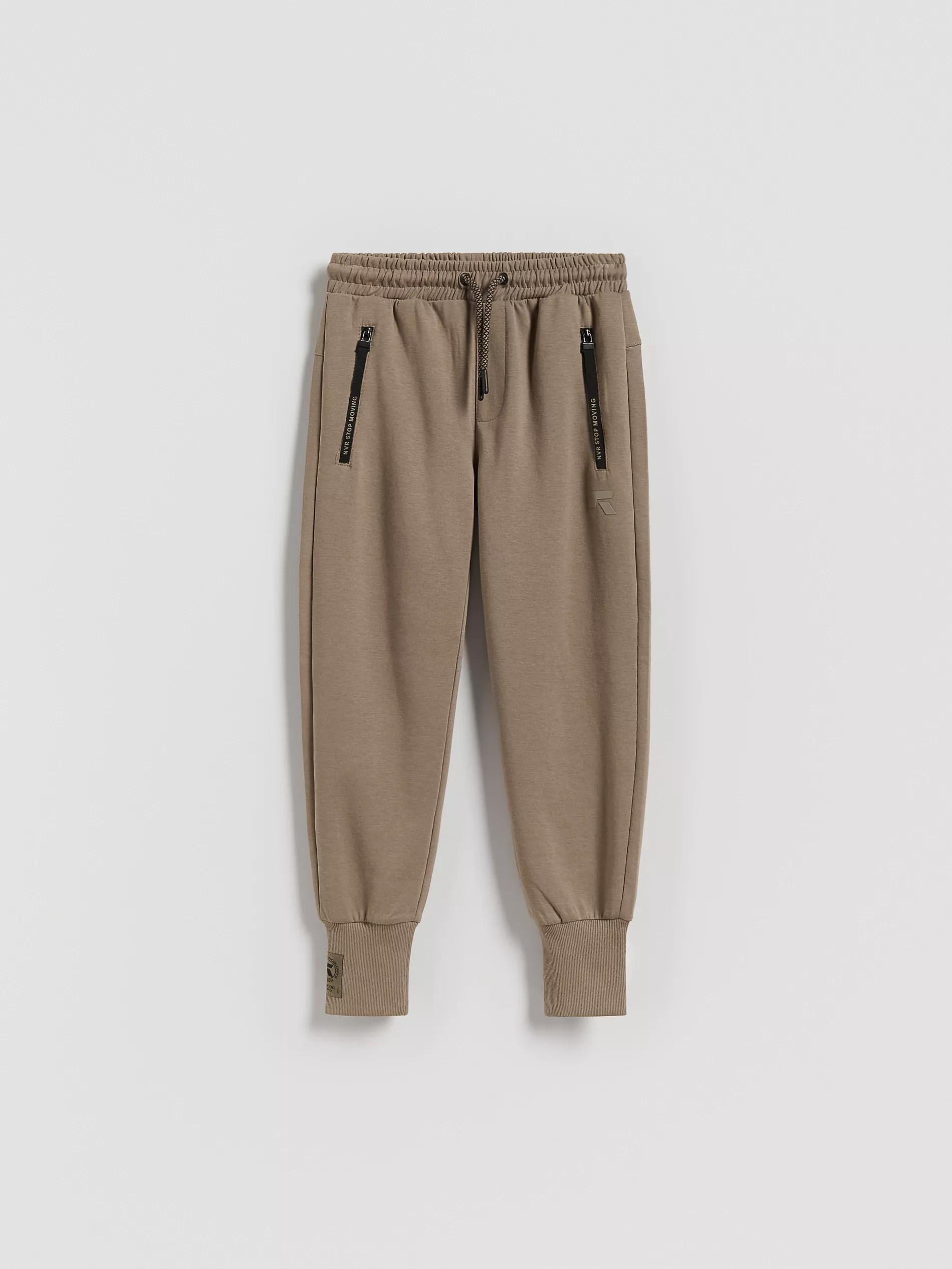 Brown Cotton Trousers, Brown, medium