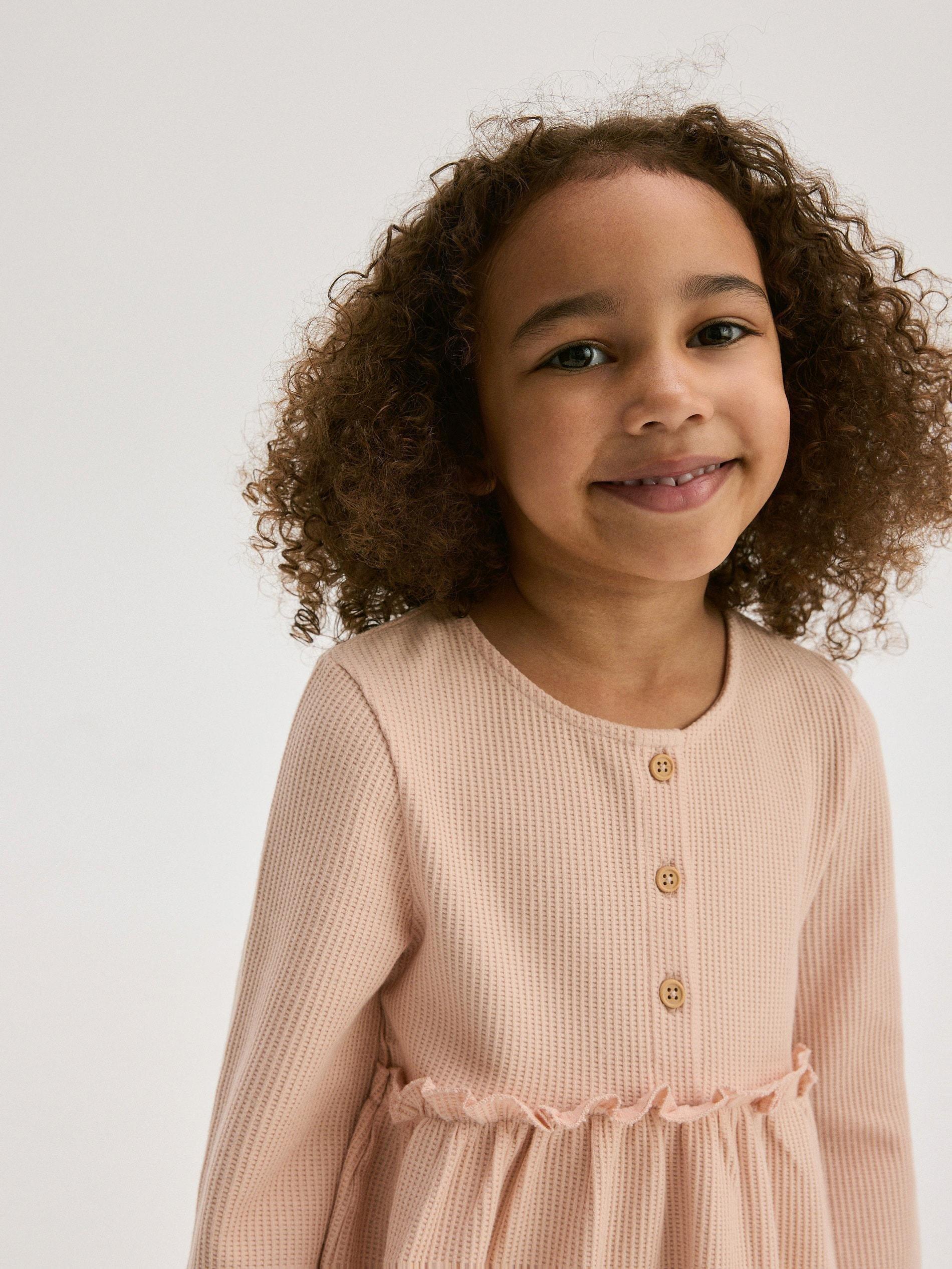 Pink Jersey Dress, Kids Girls, , large image number 2