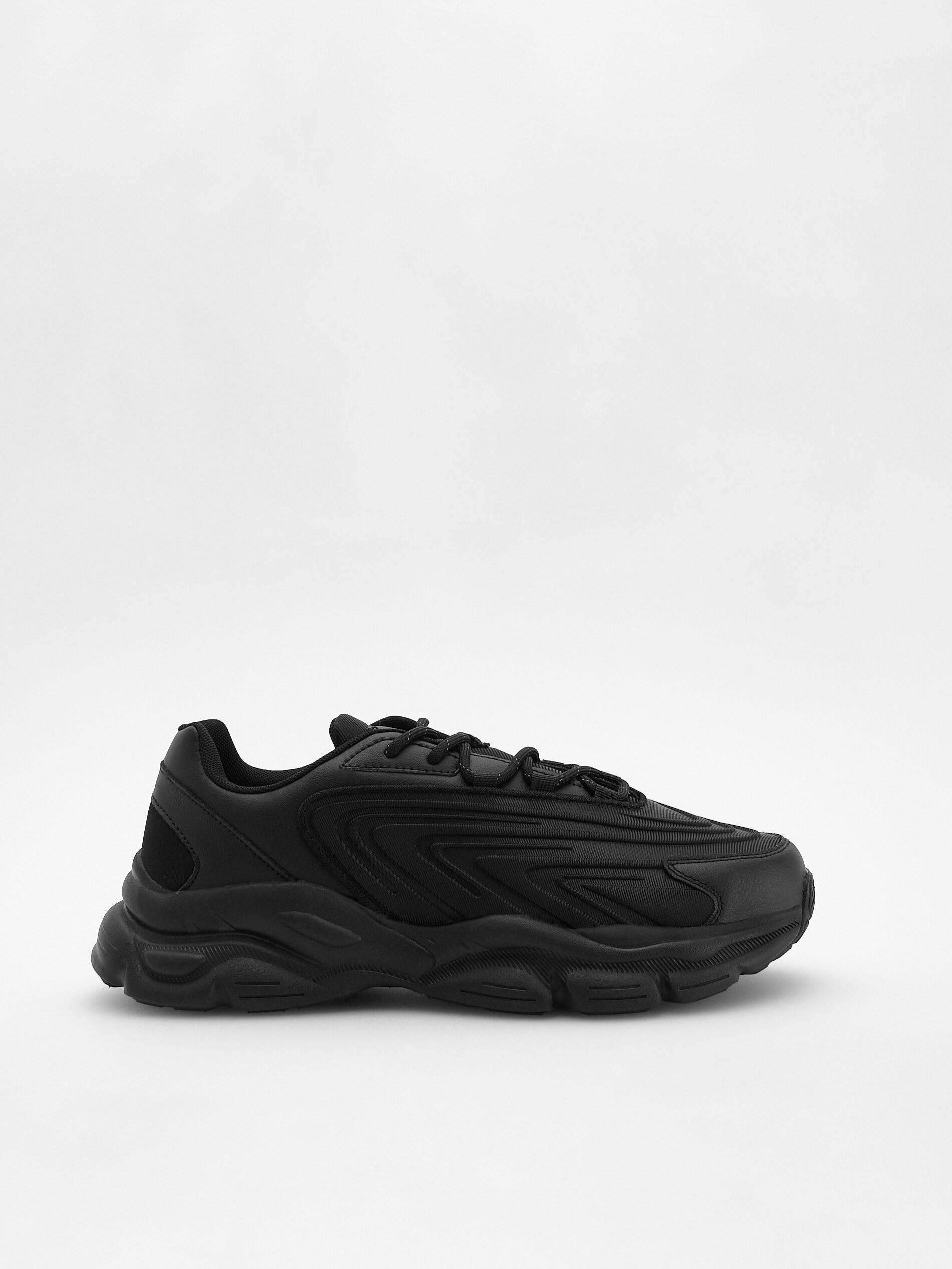 Black Sports Shoes, Black, large image number 1