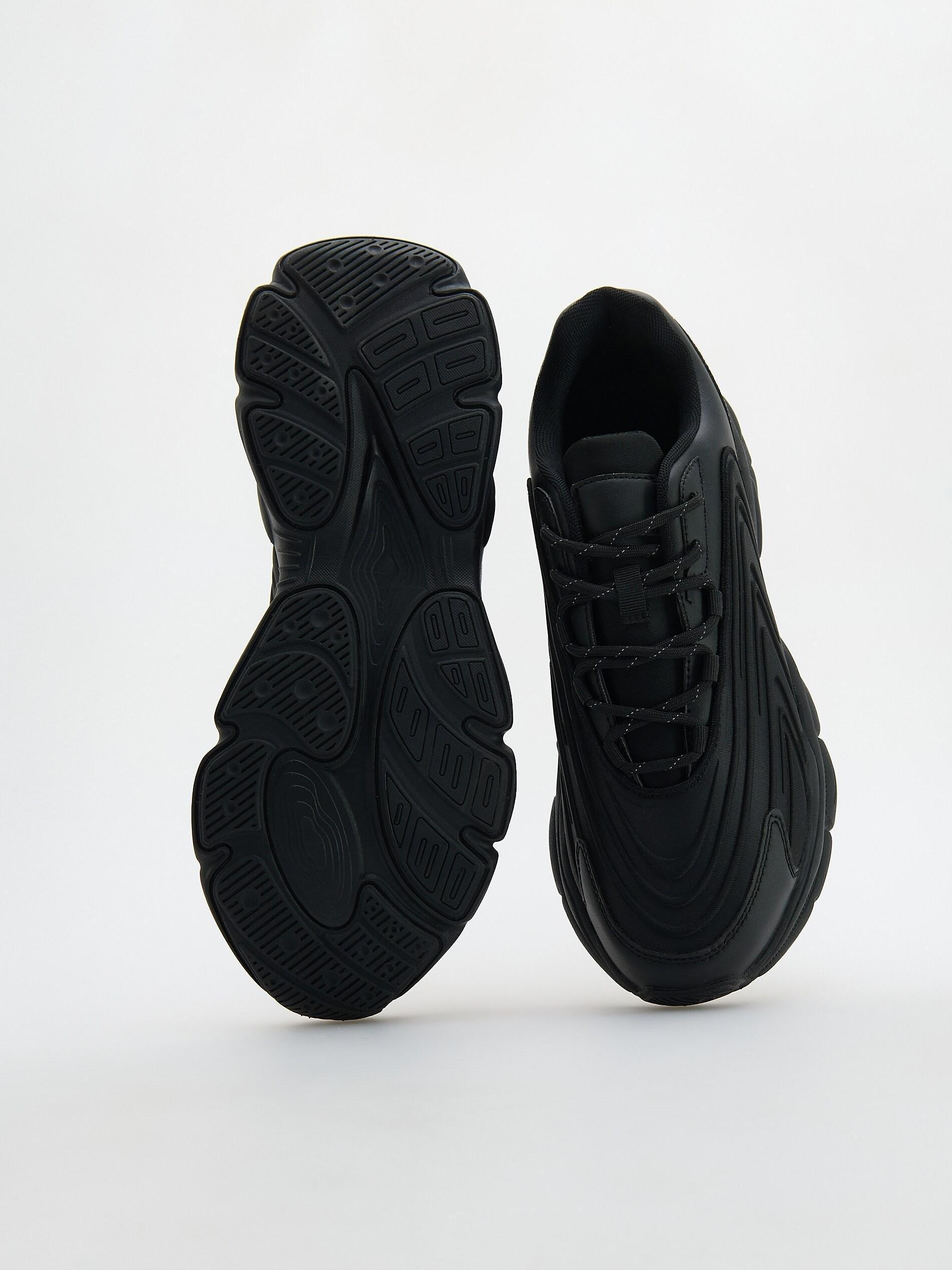 Black Sports Shoes, Black, large image number 3
