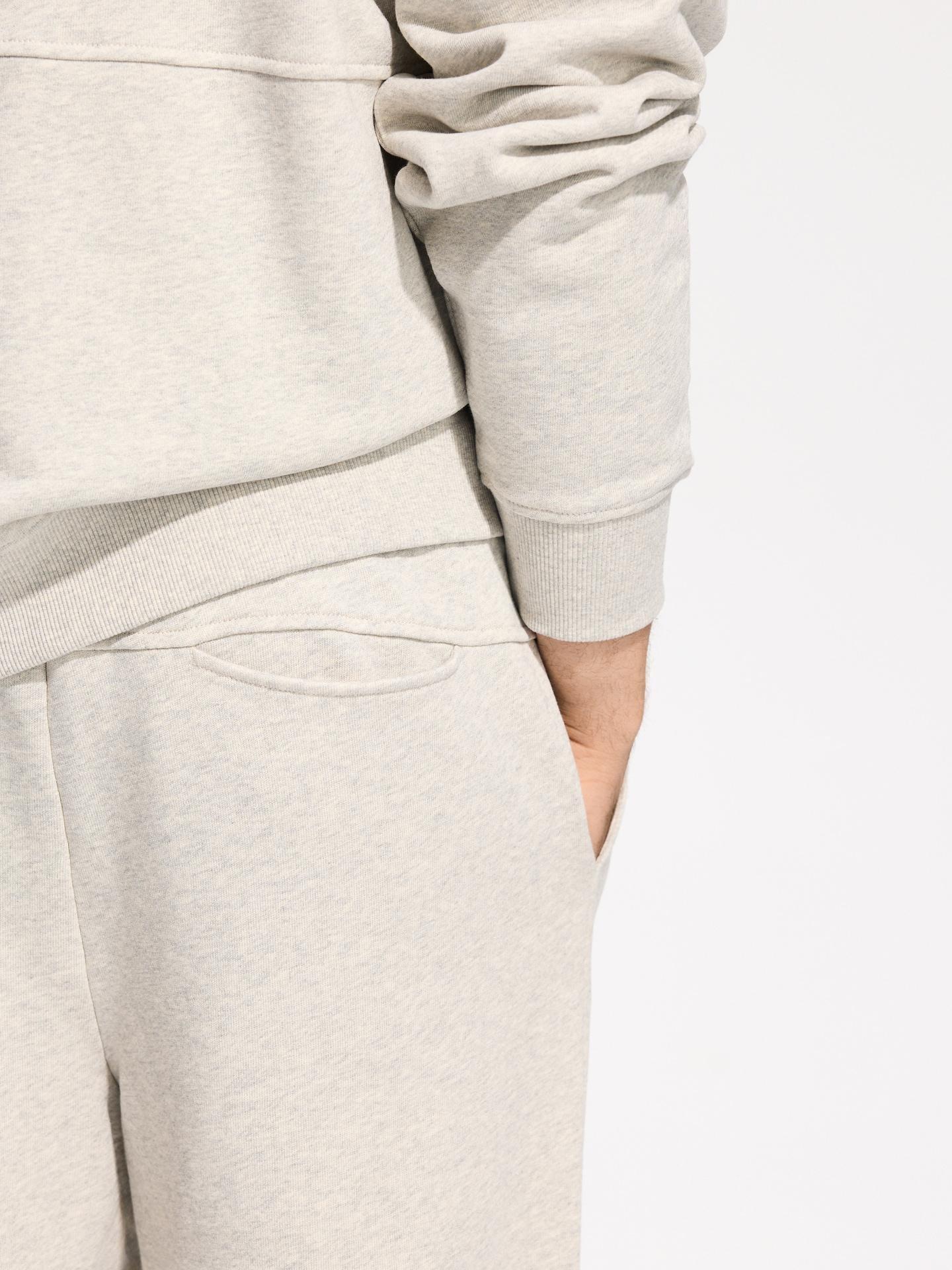 Grey Cotton Rich Sweatpants, Light grey, large image number 3