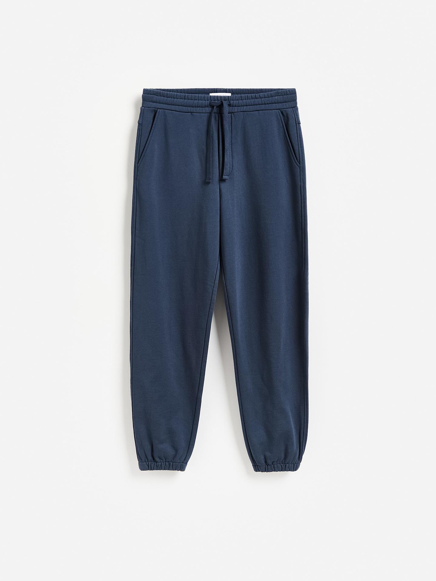 Blue Cotton Rich Sweatpants, Navy, medium