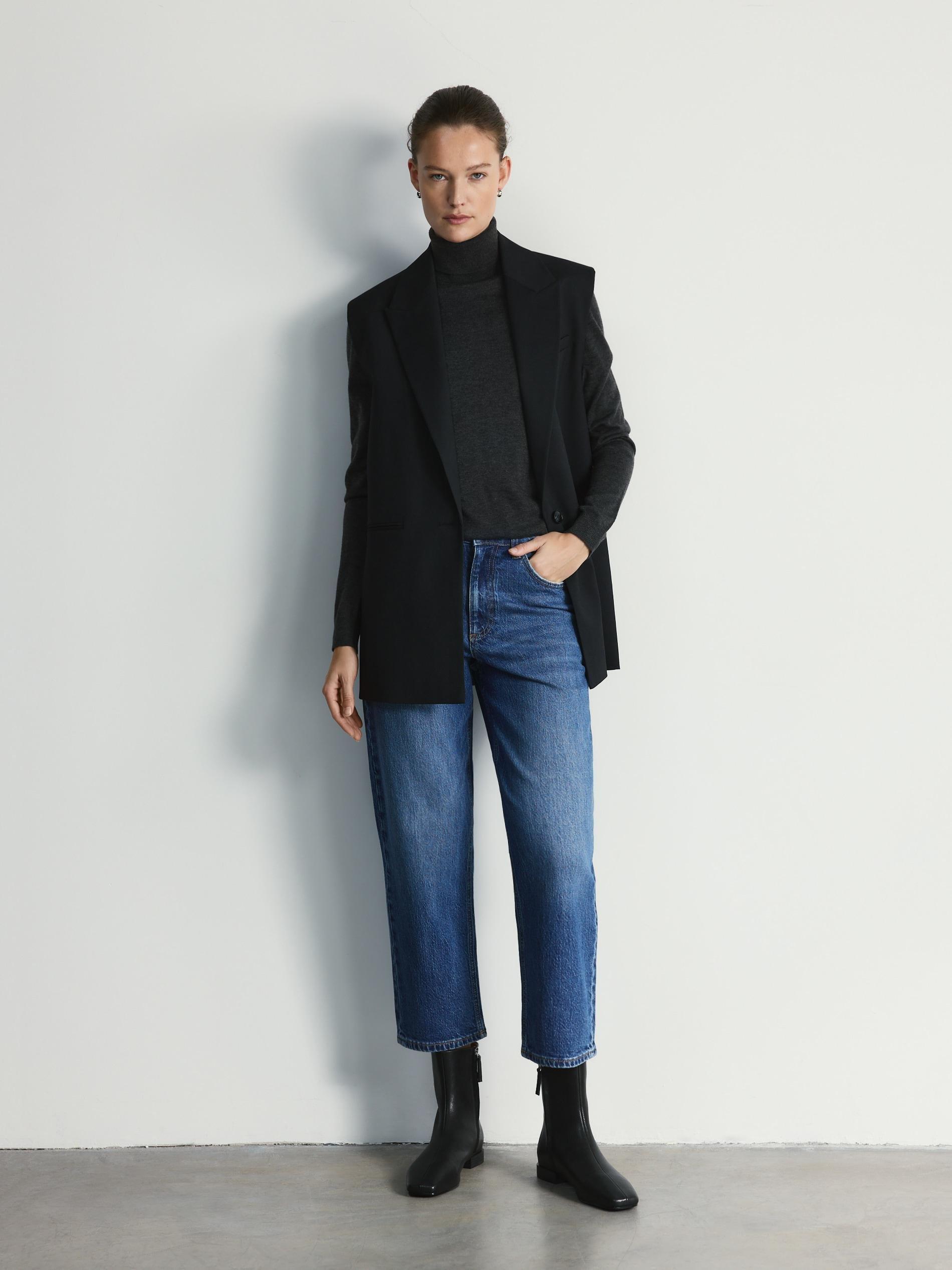 Blue Jeans Straight Jeans, Blue, large image number 0