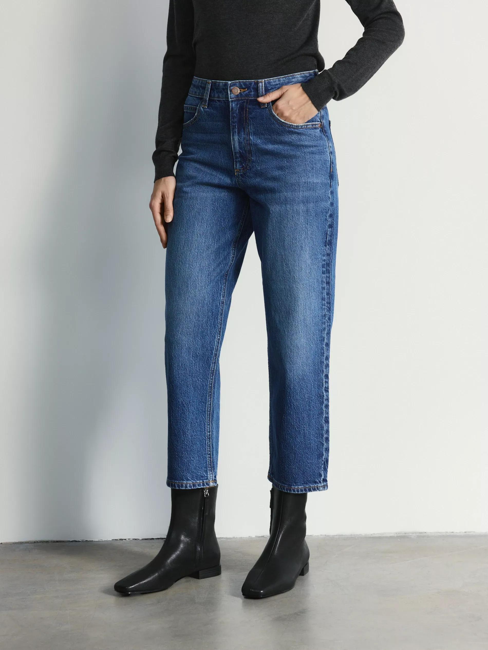 Blue Jeans Straight Jeans, Blue, large image number 1