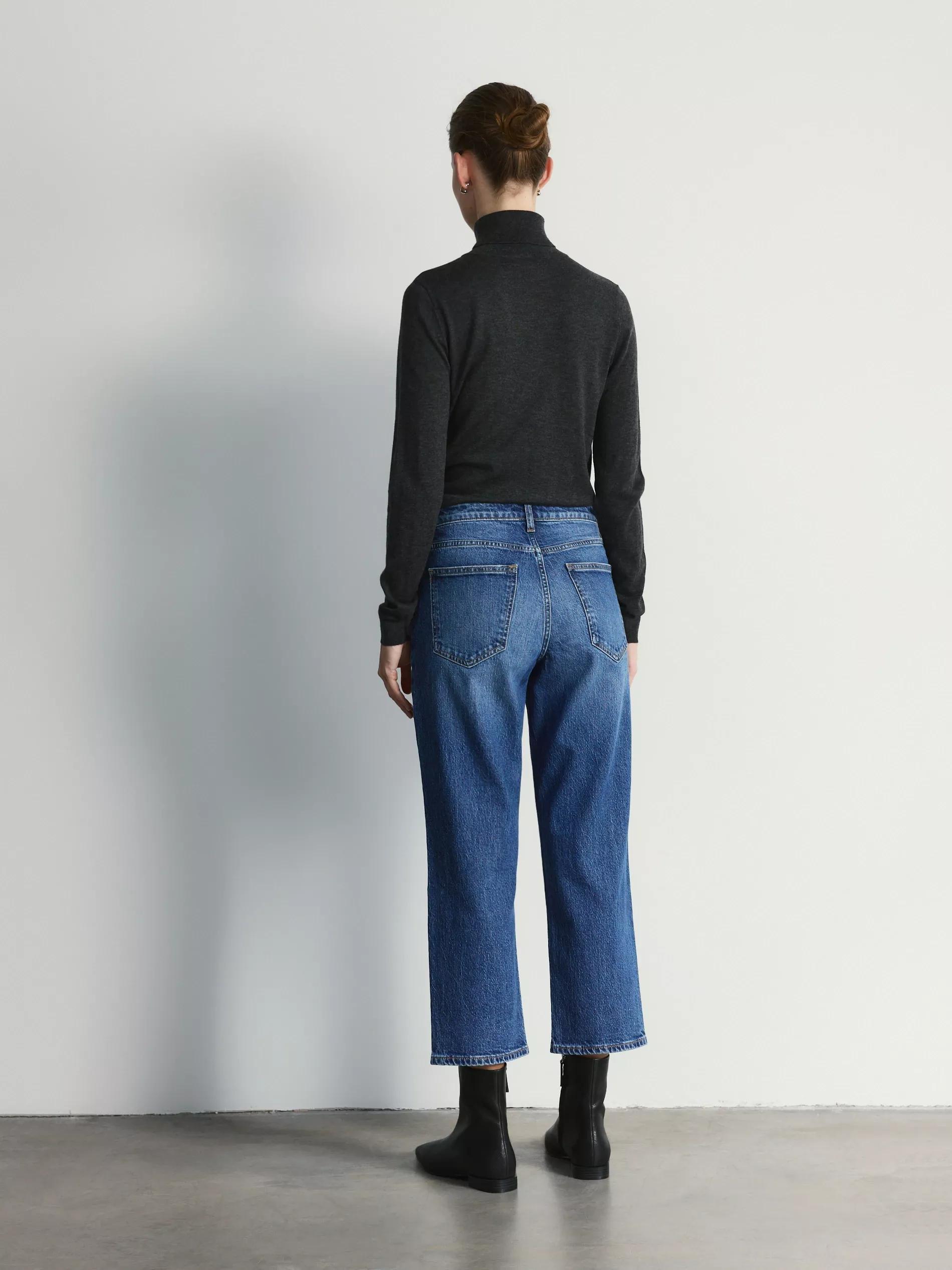Blue Jeans Straight Jeans, Blue, medium