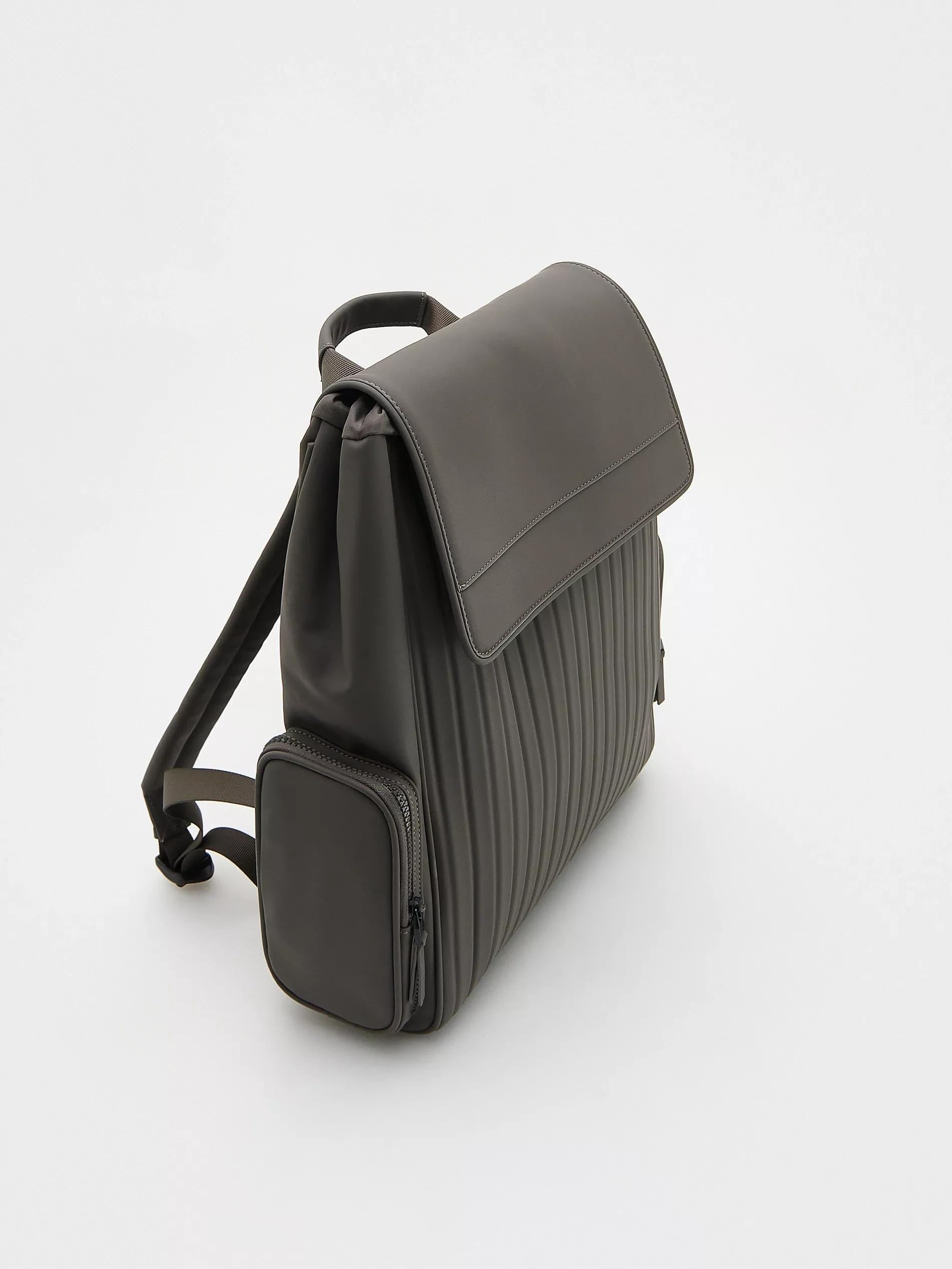 DUSTY BROWN Quilted backpack, Brown, large image number 2