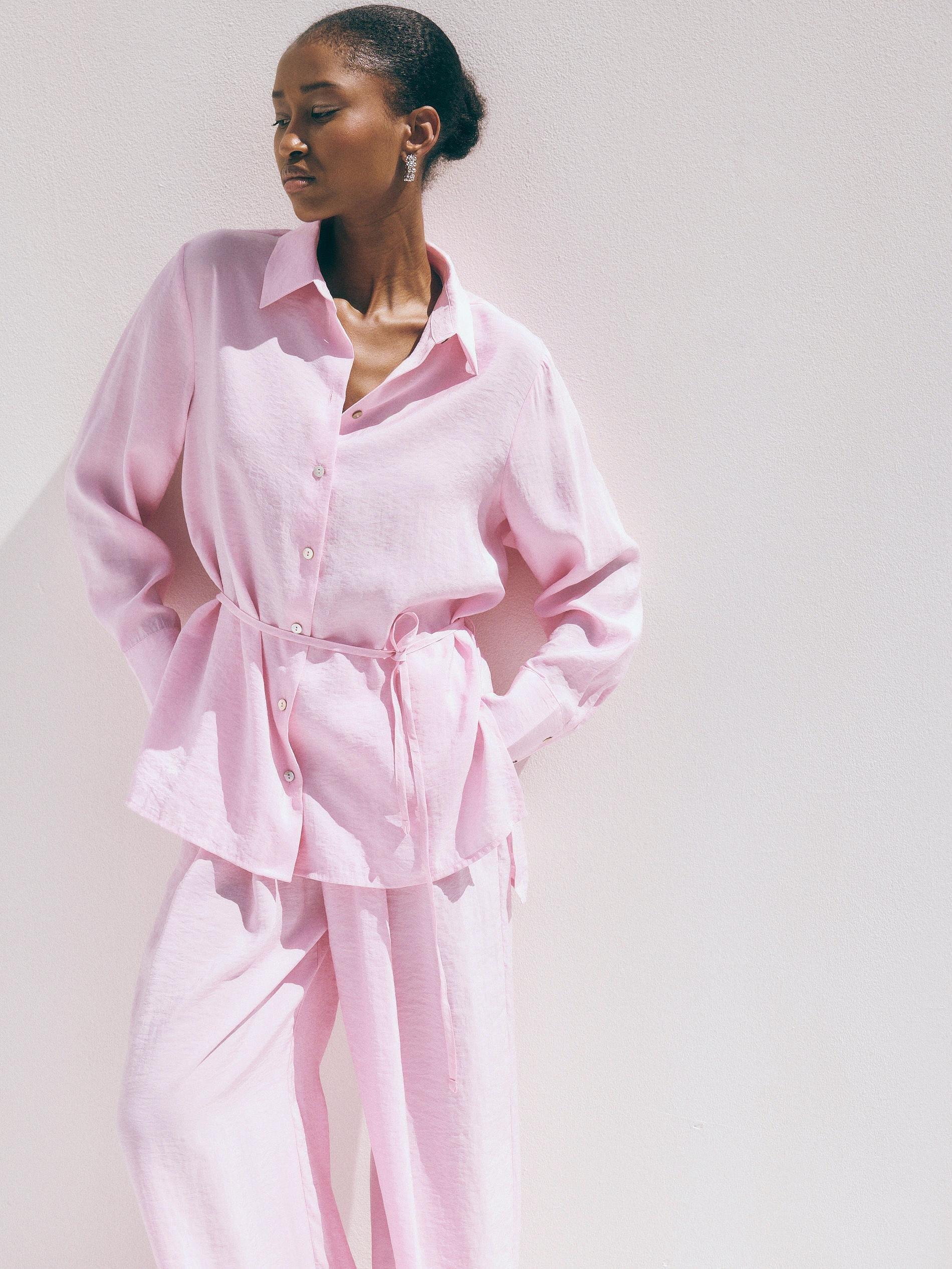 Pink Modal Blend Shirt, , large image number 1