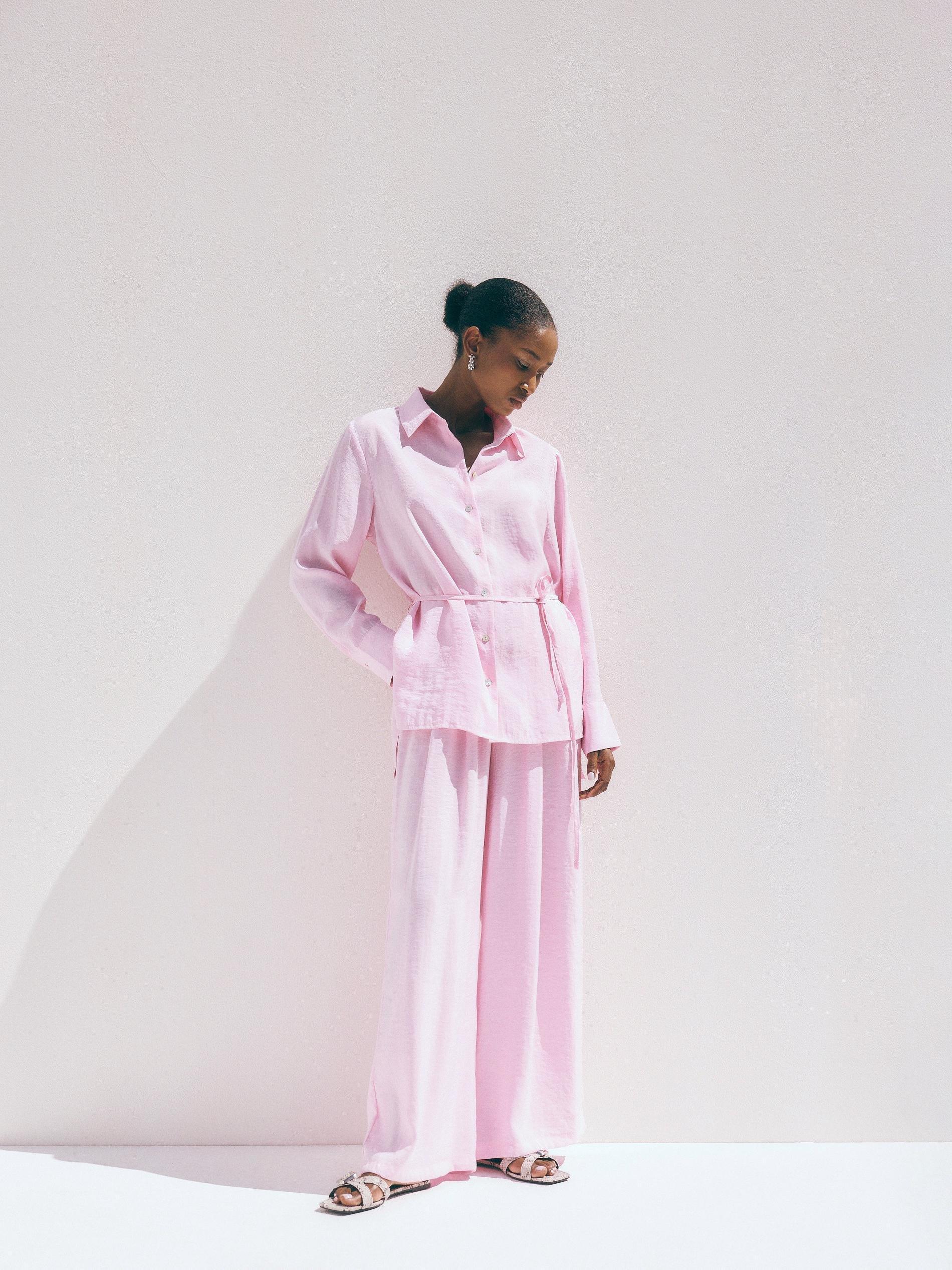 Pink Modal Blend Shirt, , large image number 3