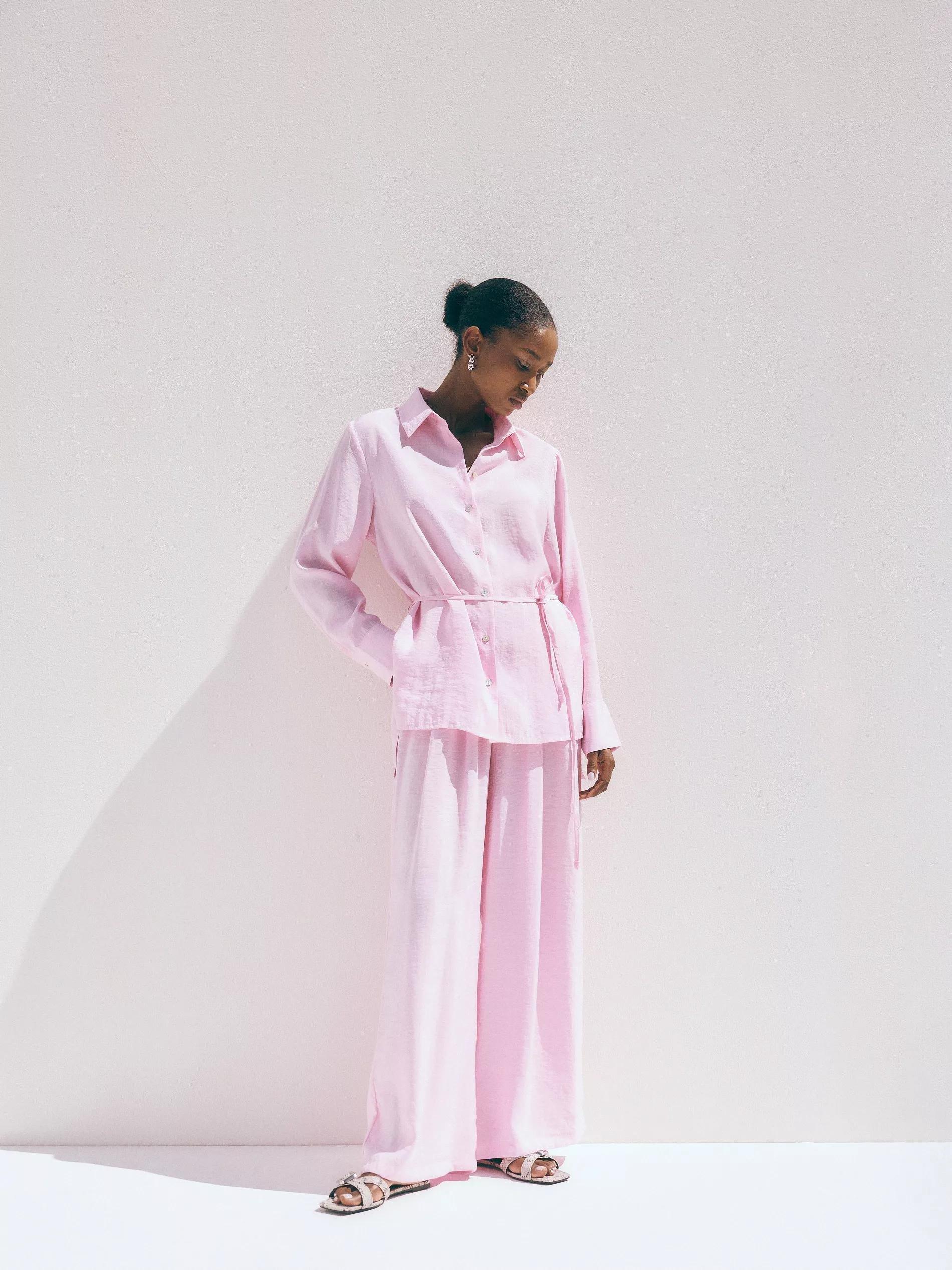Pink Modal Blend Shirt, , large image number 4