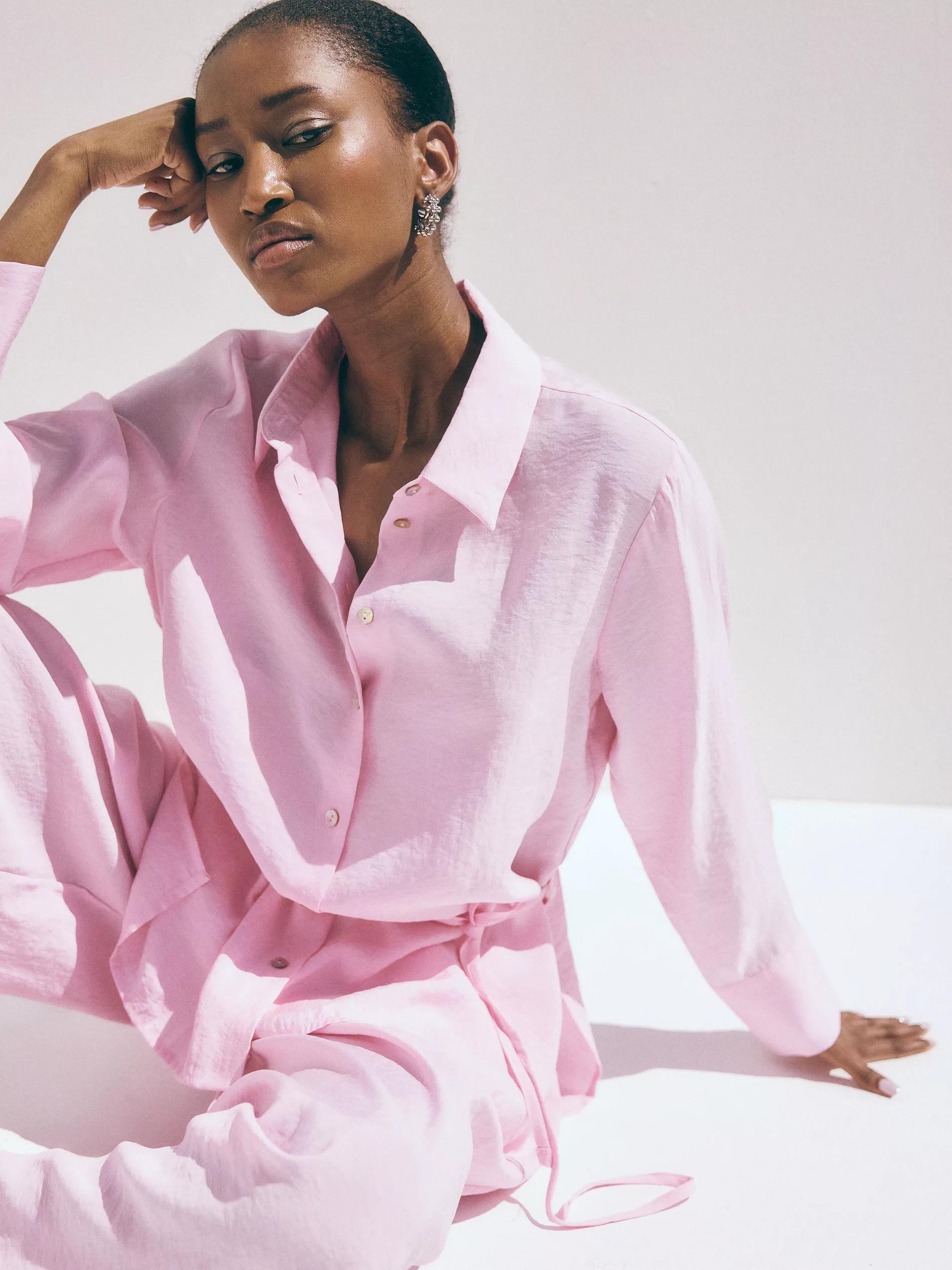Pink Modal Blend Shirt, , large image number 10