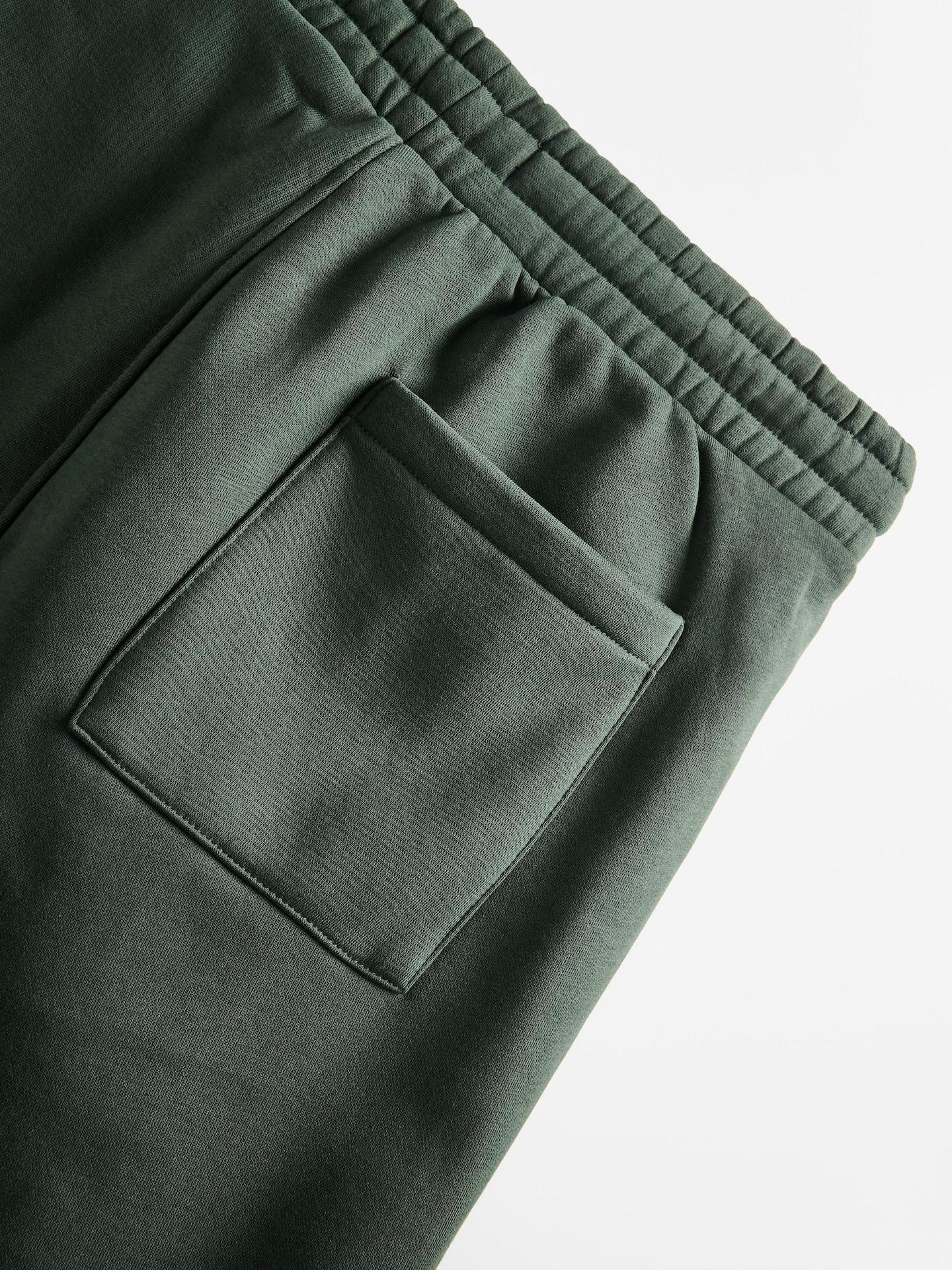 Green Cotton Rich Sweatpants, Khaki, medium