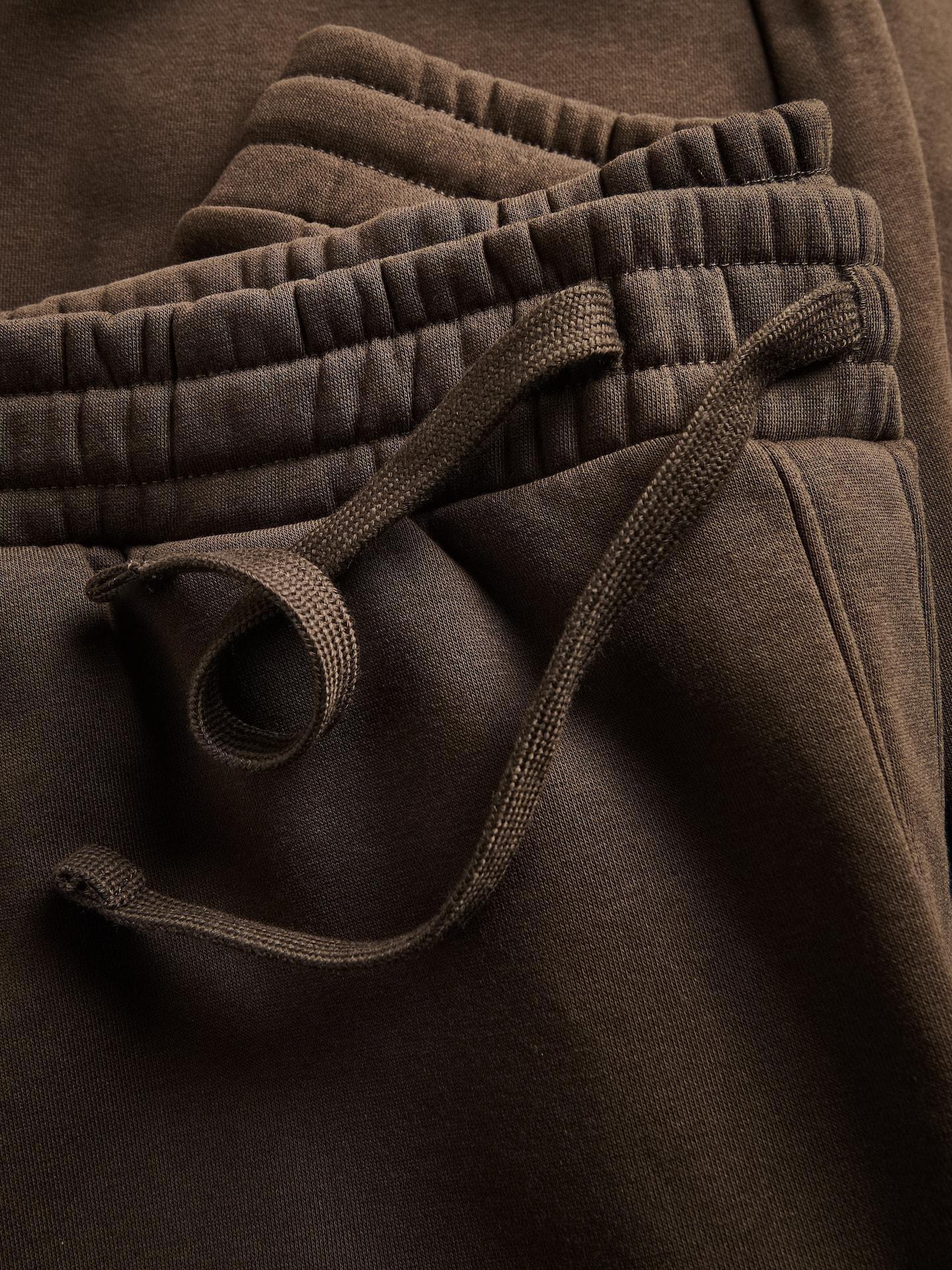 Brown Cotton Rich Sweatpants, Brown, medium