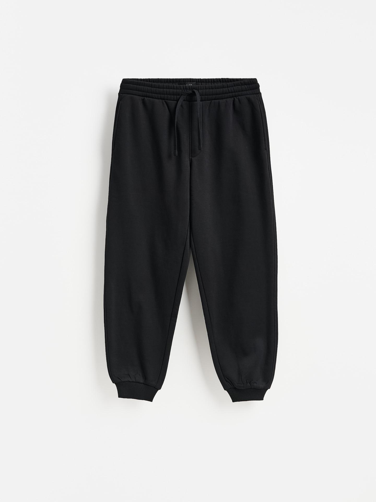 Black Cotton Rich Sweatpants, Black, medium