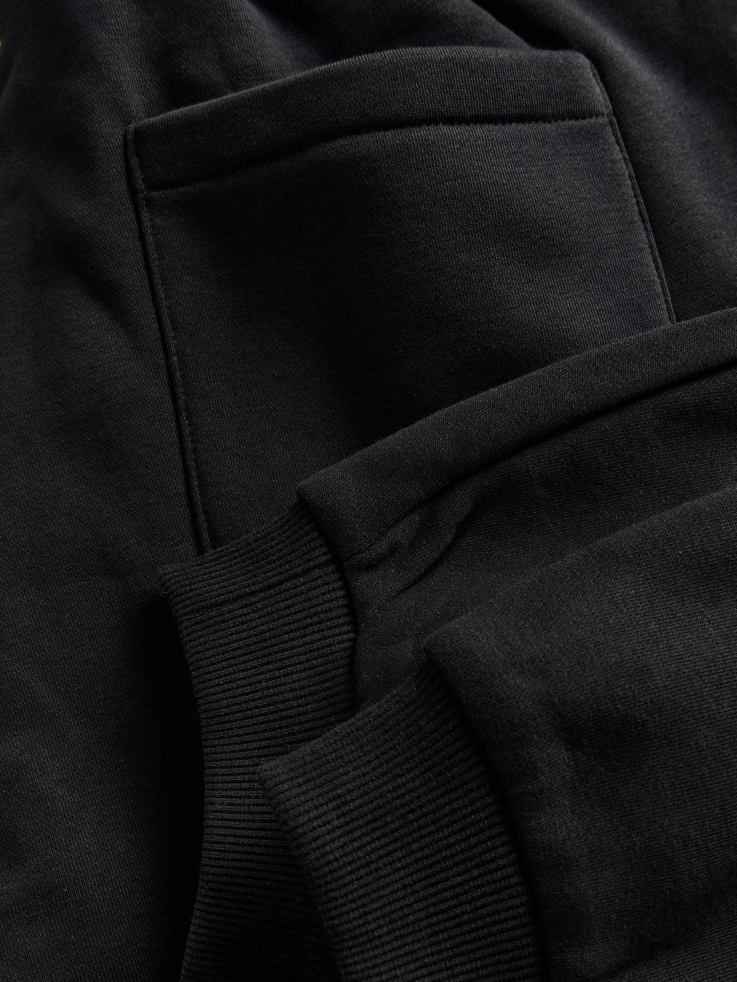 Black Cotton Rich Sweatpants, Black, medium