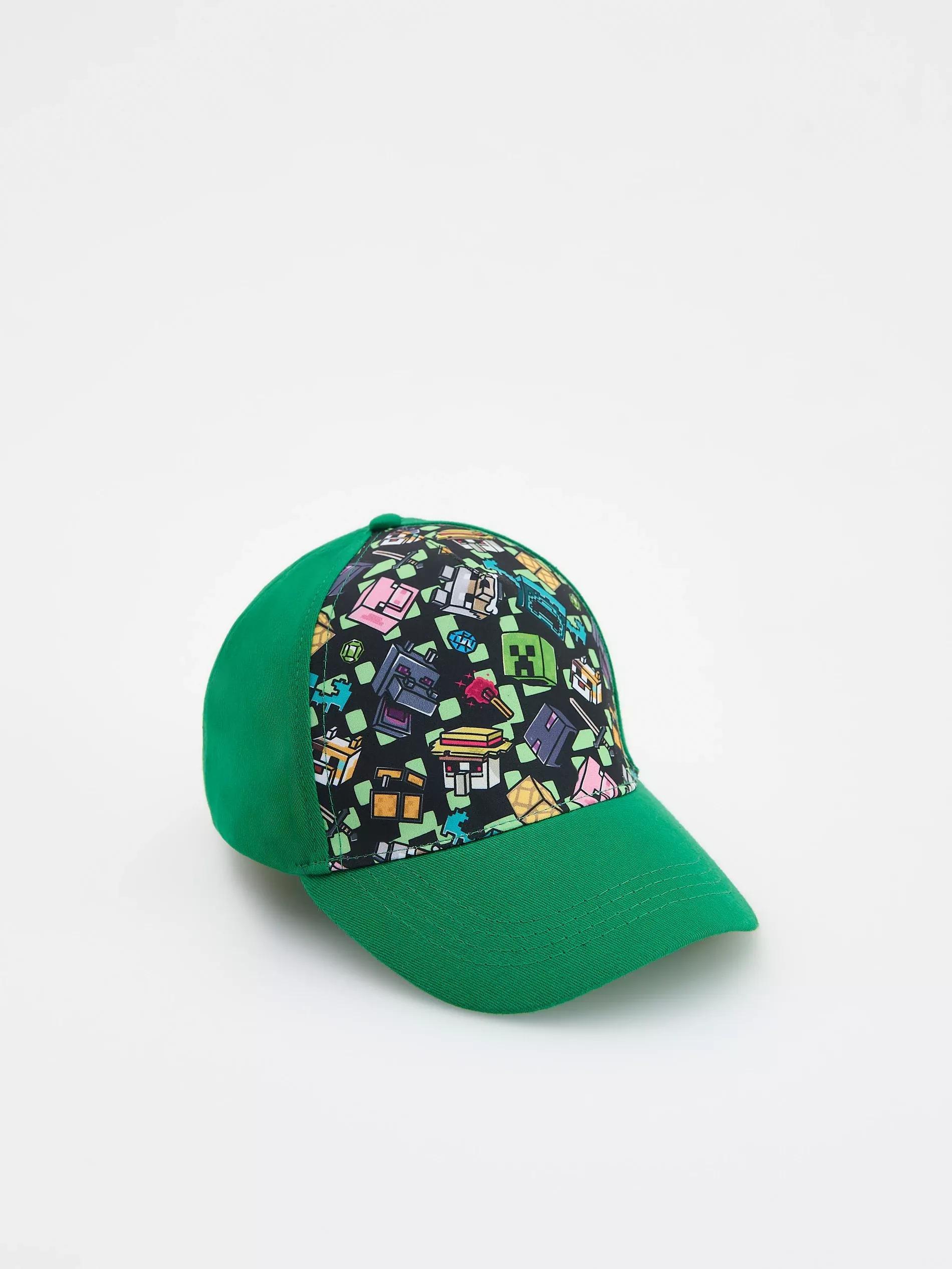 GREEN Minecraft cap, Green, medium