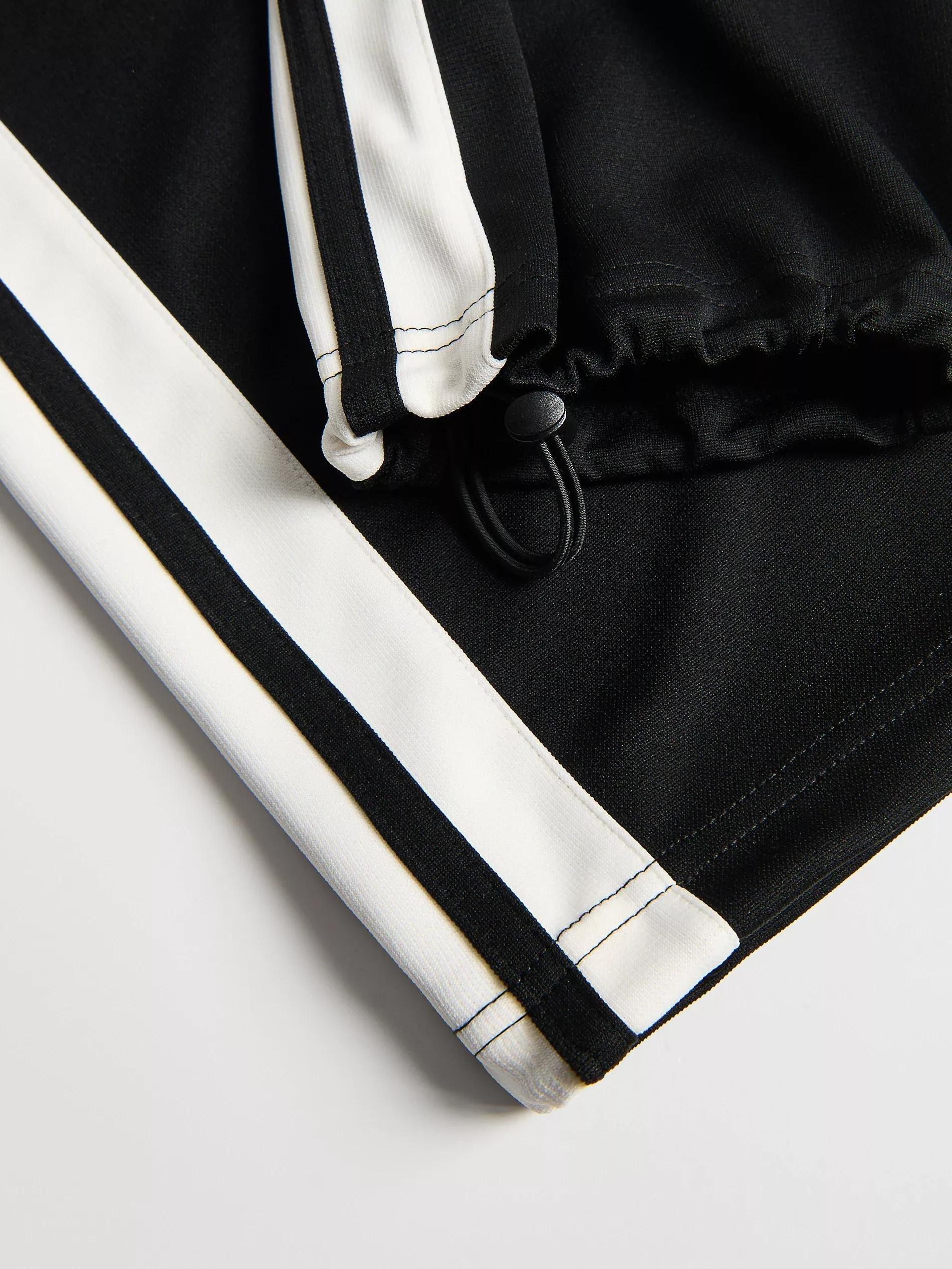 Black Trousers With Side Stripe, Kids Boys, Black, large image number 2