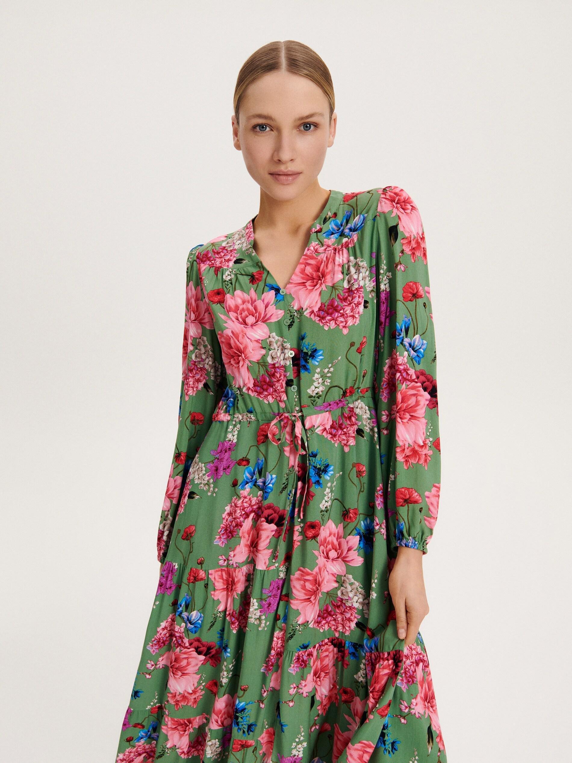 Green Ecovero Dress, , large image number 2