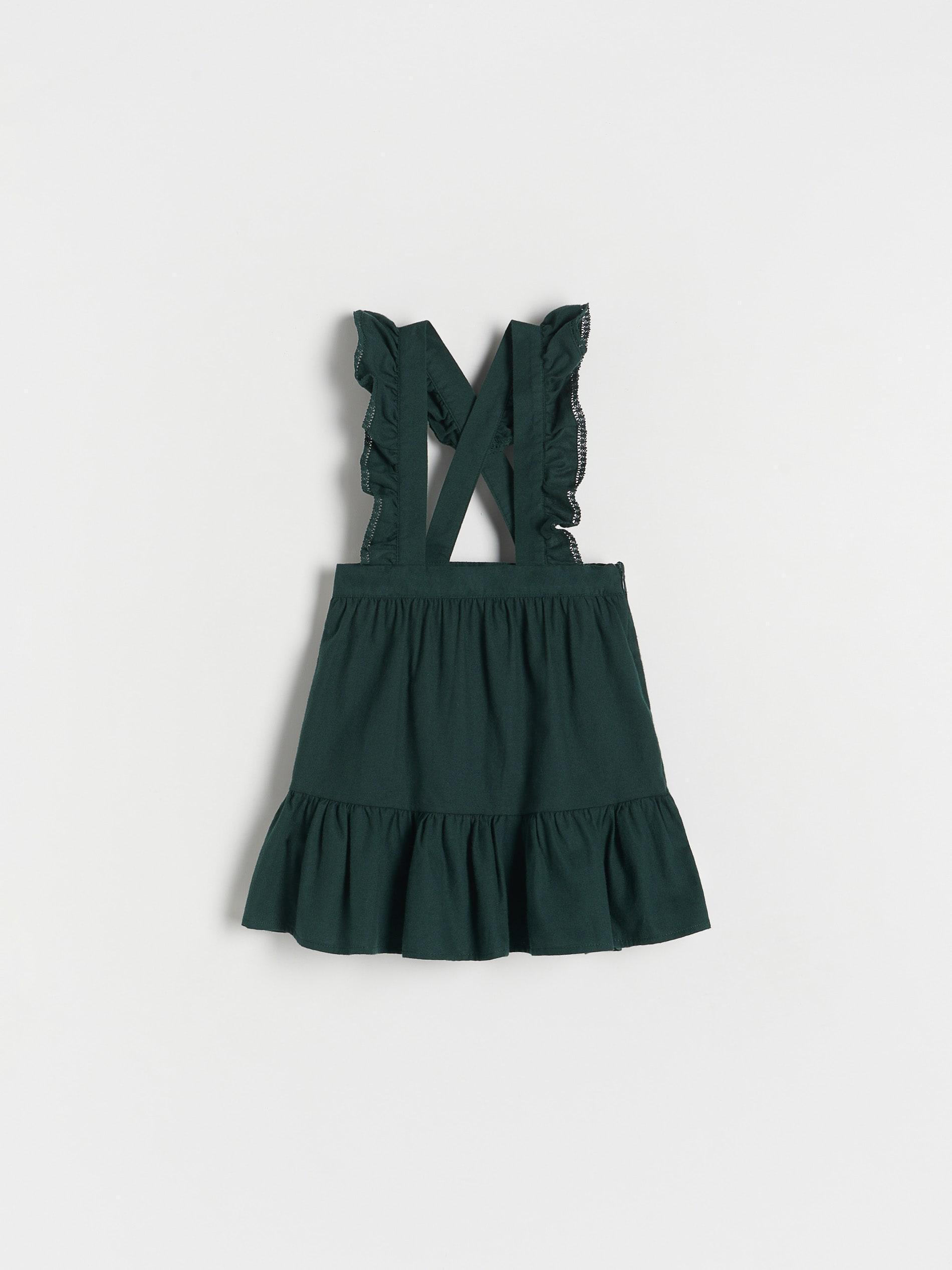 Green Skirt With Shoulder Straps, Kids Girls, , large image number 1