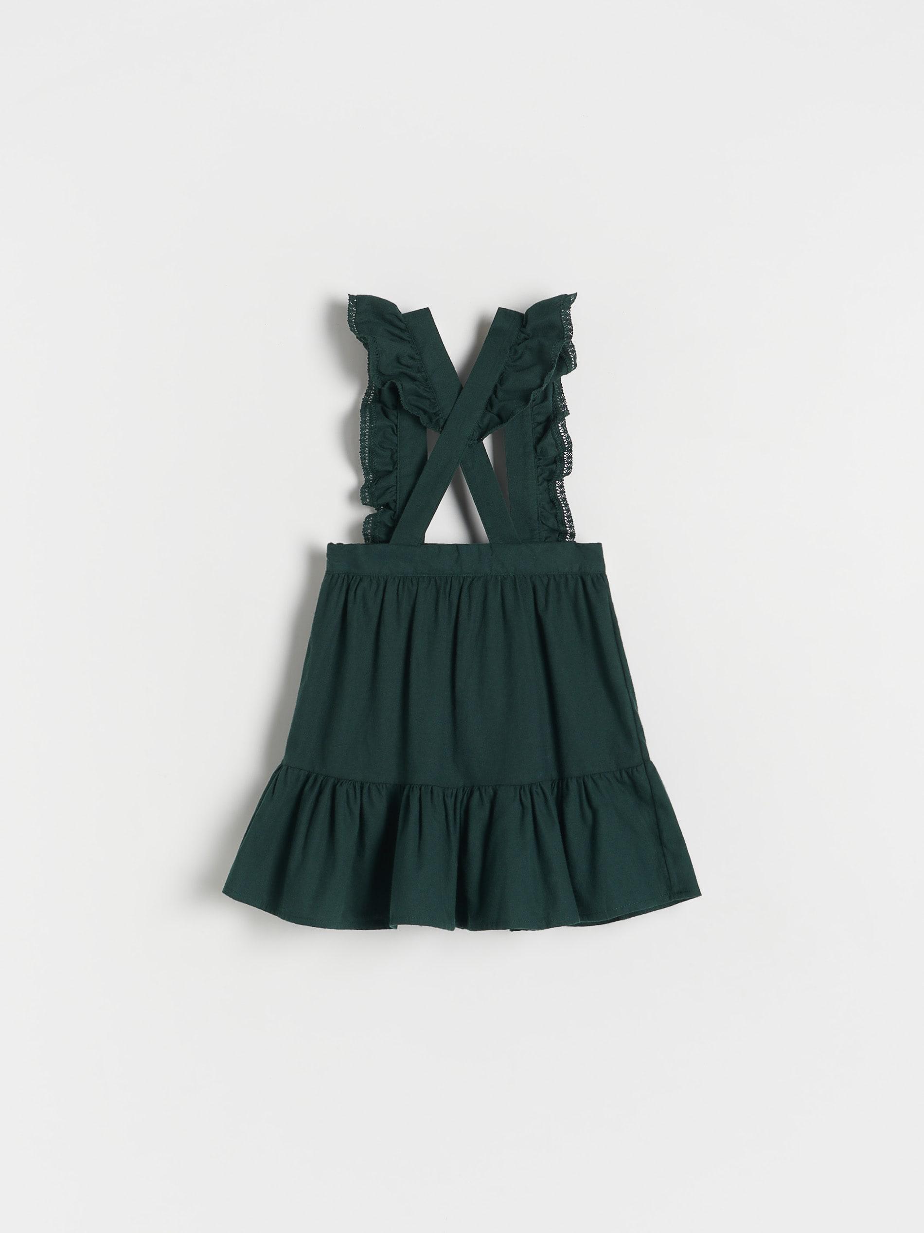 Green Skirt With Shoulder Straps, Kids Girls, , large image number 2