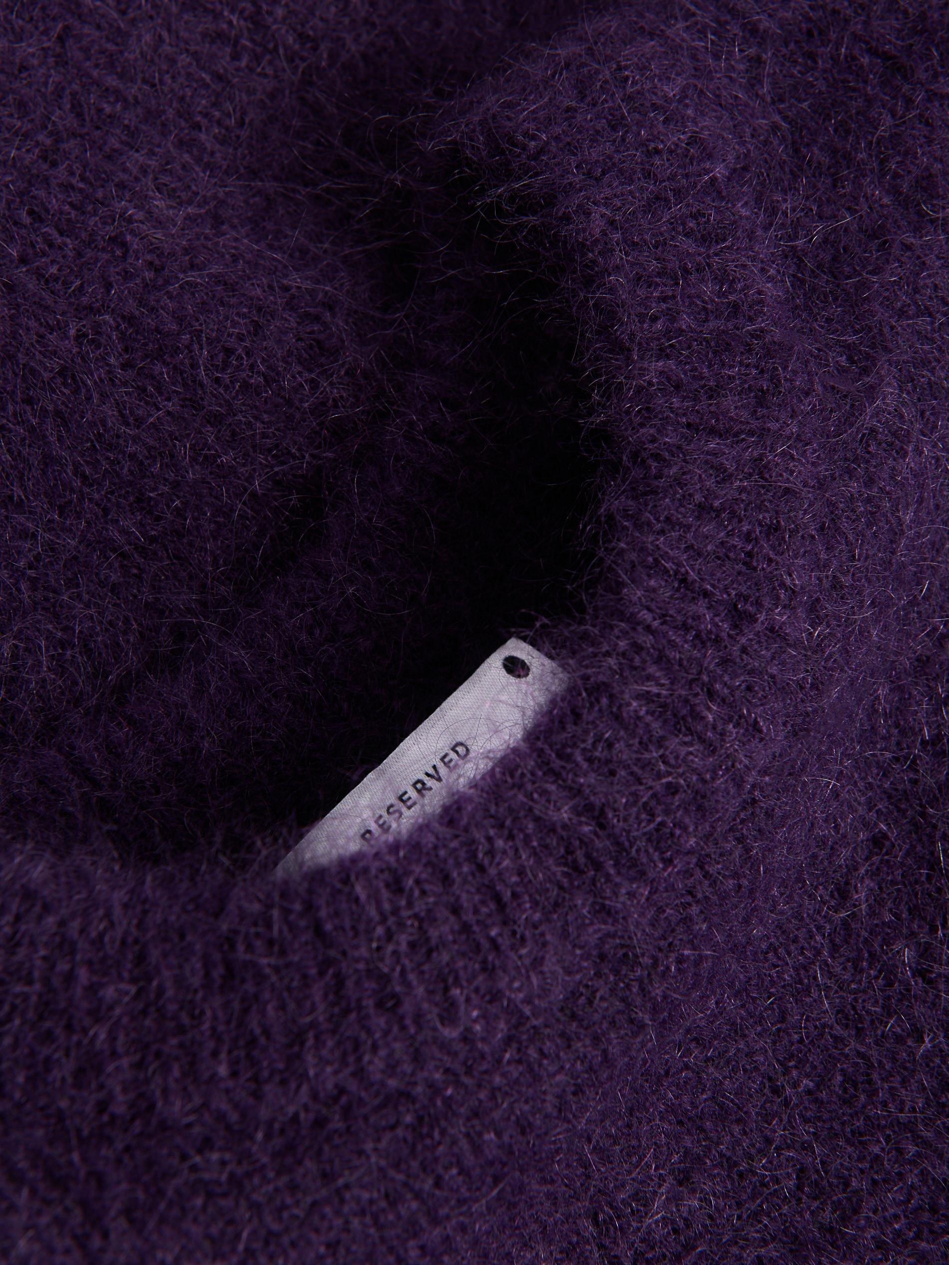 Purple Sweater With Wool And Mohair Blend, Burgundy, large image number 1