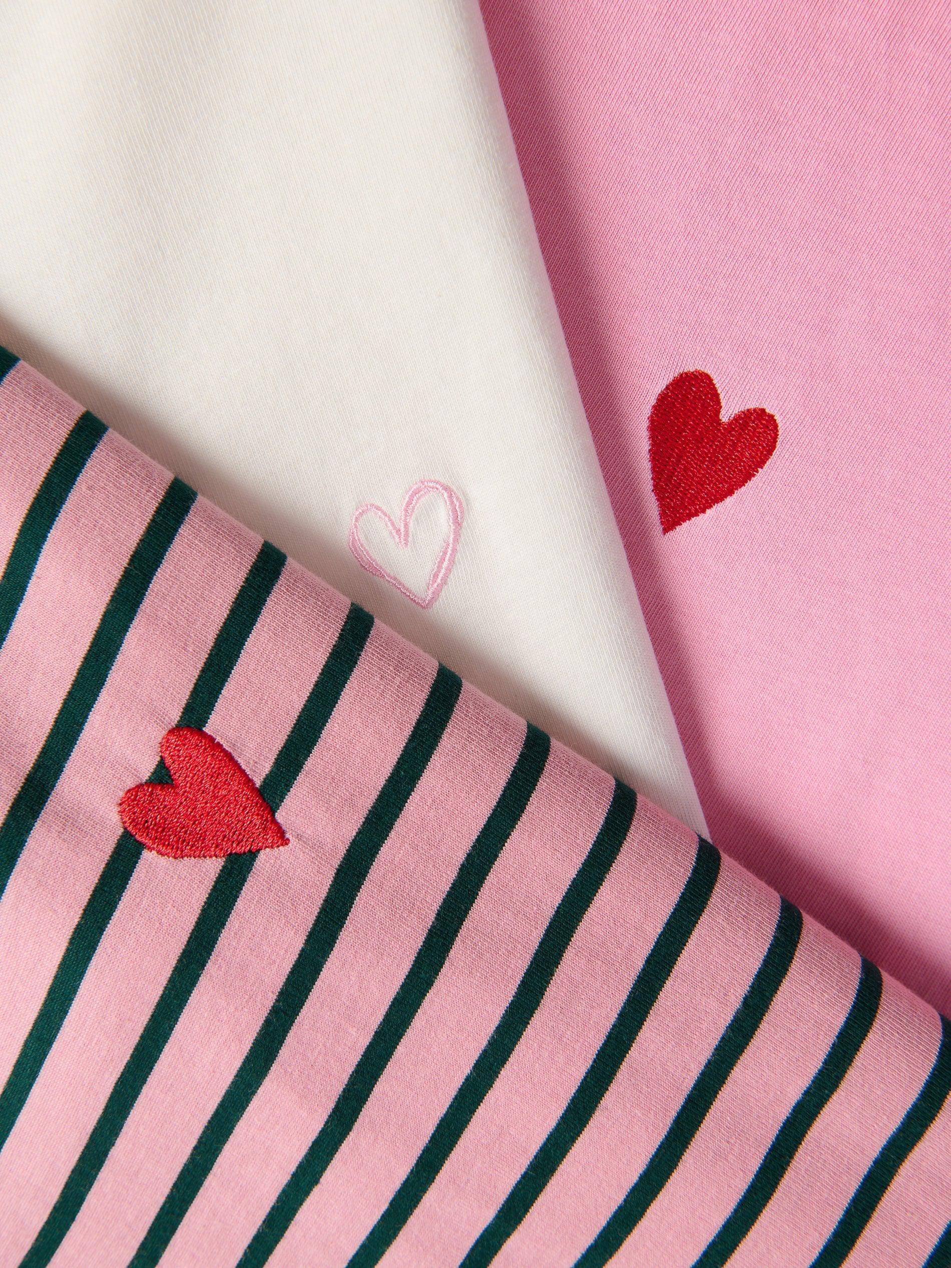 Pink T-Shirt With Heart Detail, Pink, large image number 5