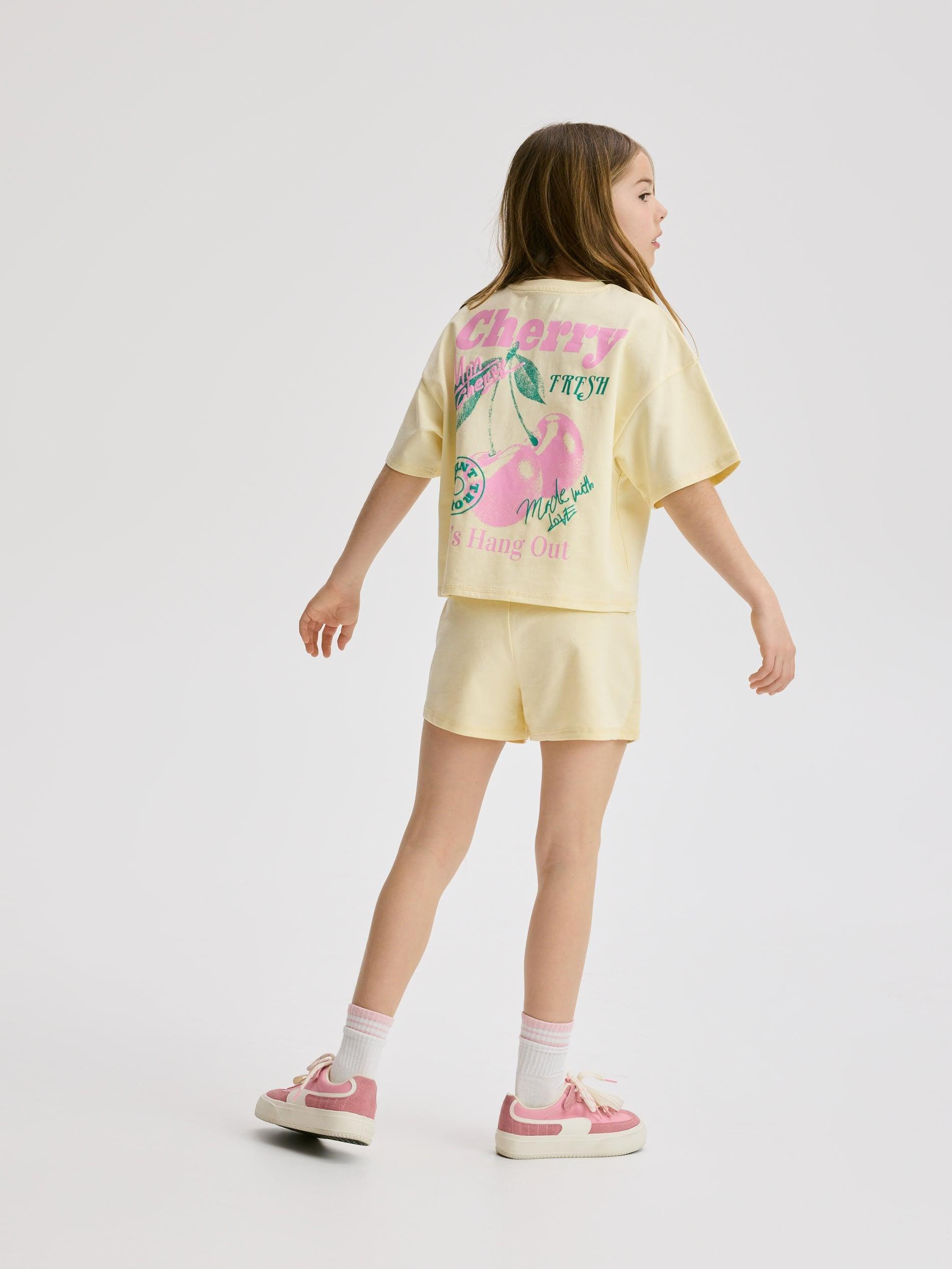 Yellow Cotton Sweat Set, Yellow, medium