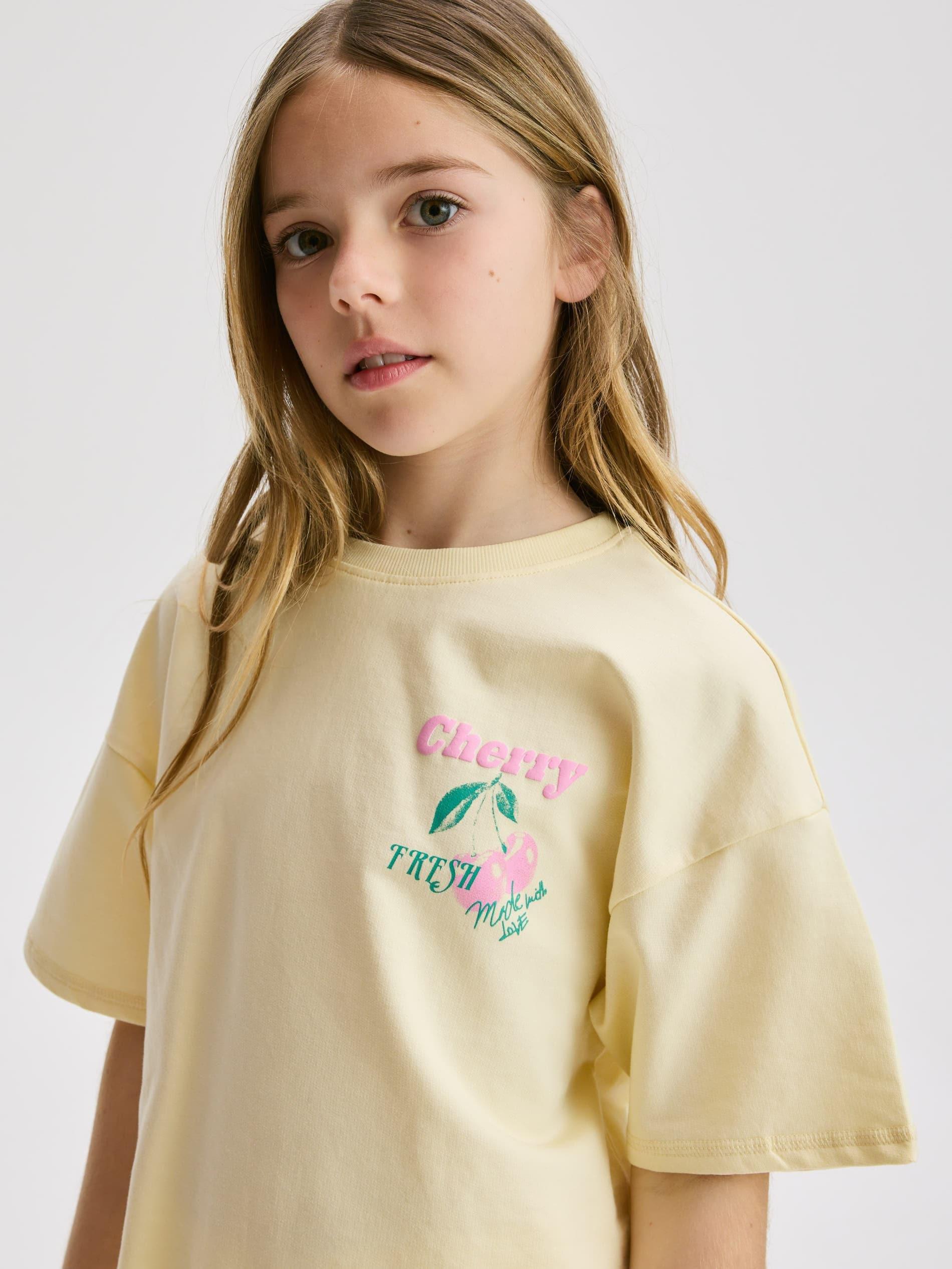 Yellow Cotton Sweat Set, Yellow, large image number 3