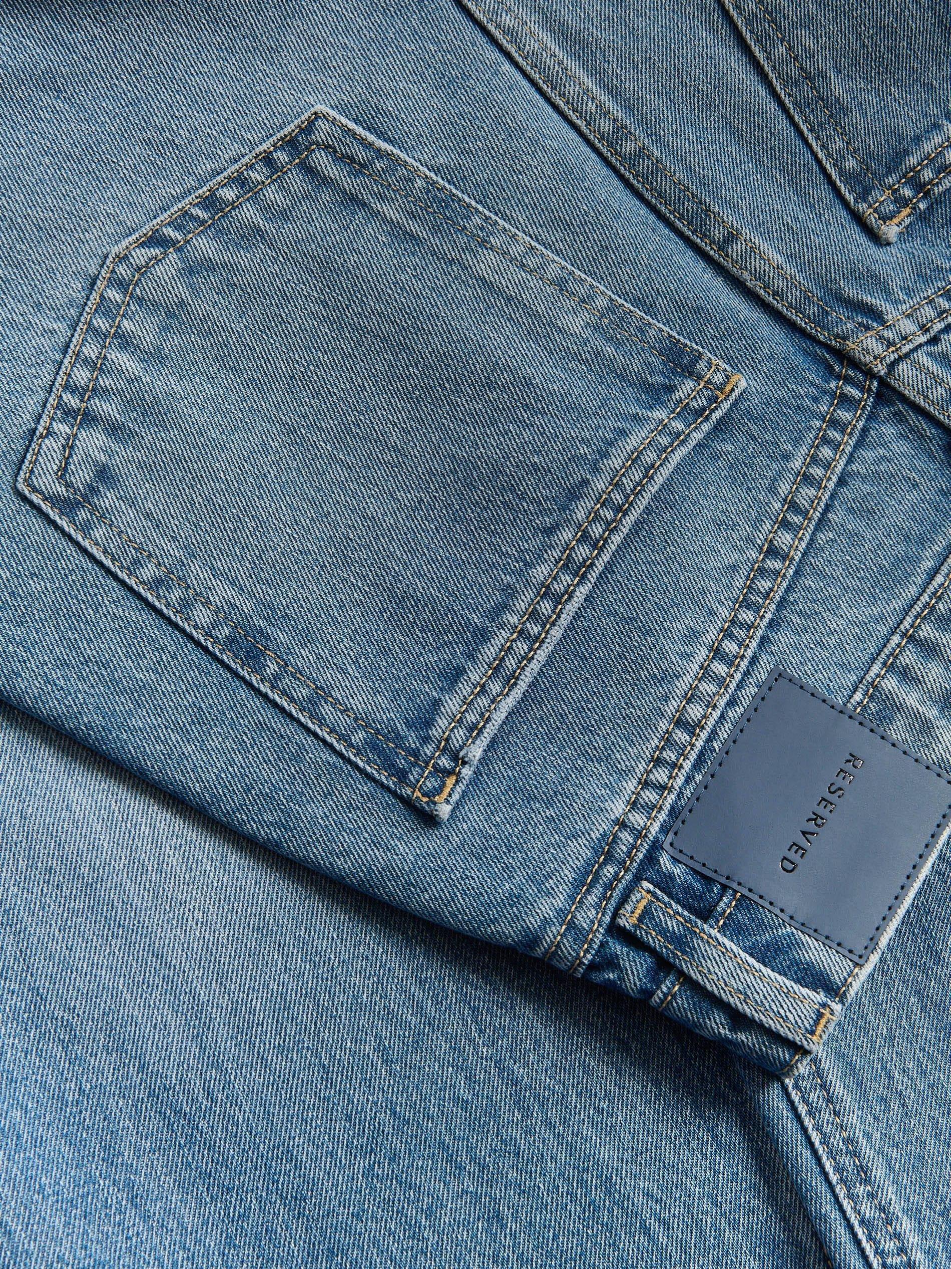 Blue Jeans Barrel Leg Jeans, Blue, medium