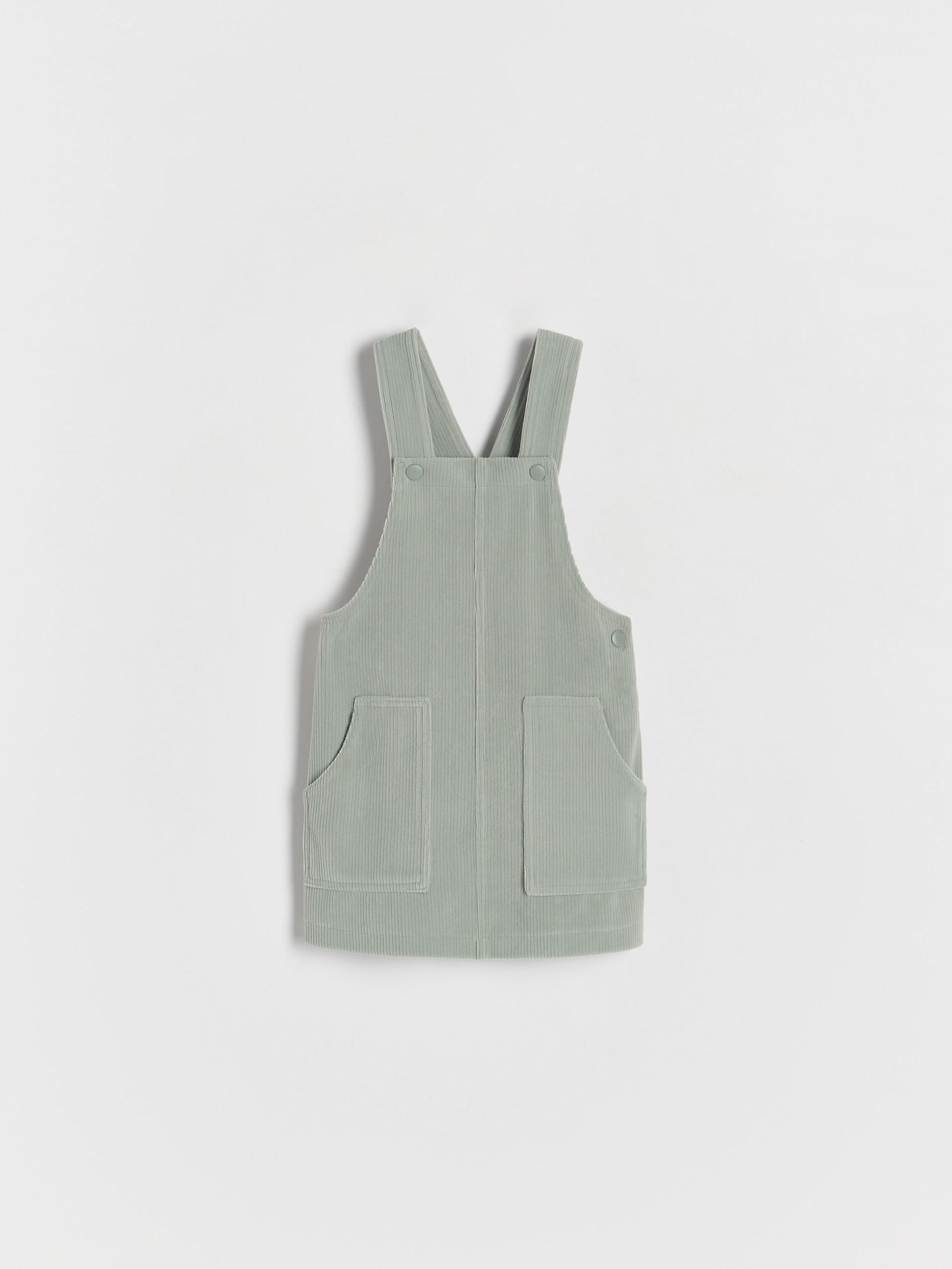Green Shoulder Straps Skirt, Kids Girls, , large image number 1