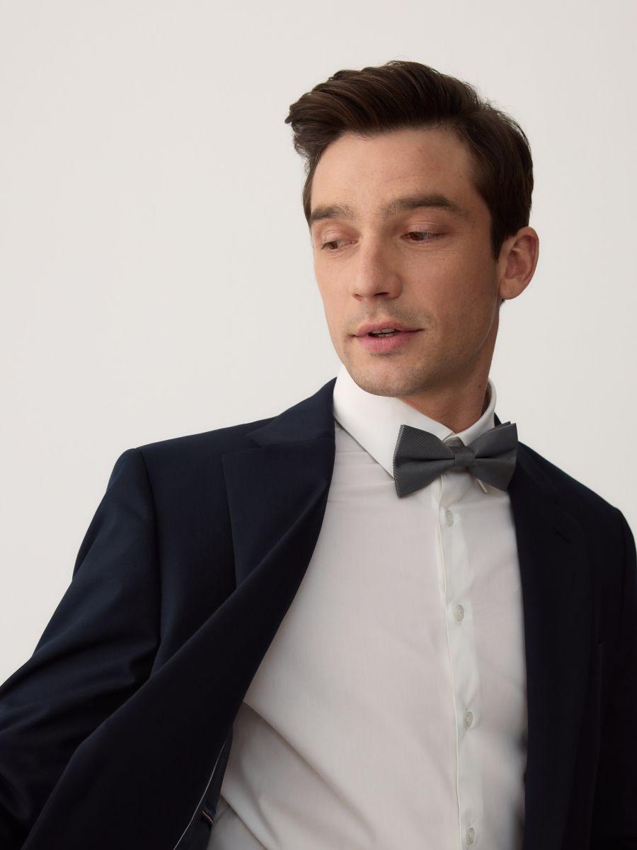 Grey Bow Tie, Grey, large image number 0