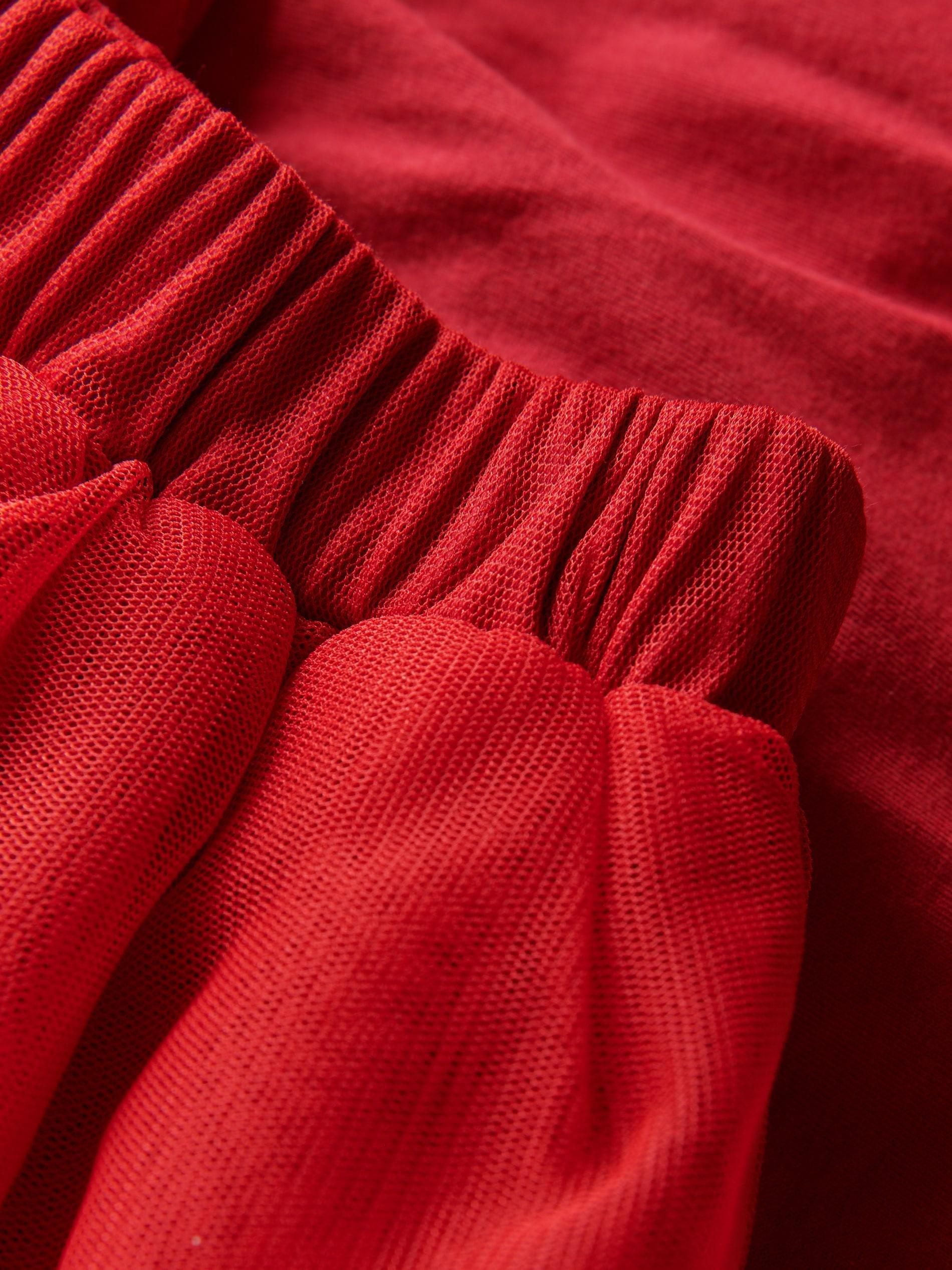 Red Tulle Skirt, , large image number 5