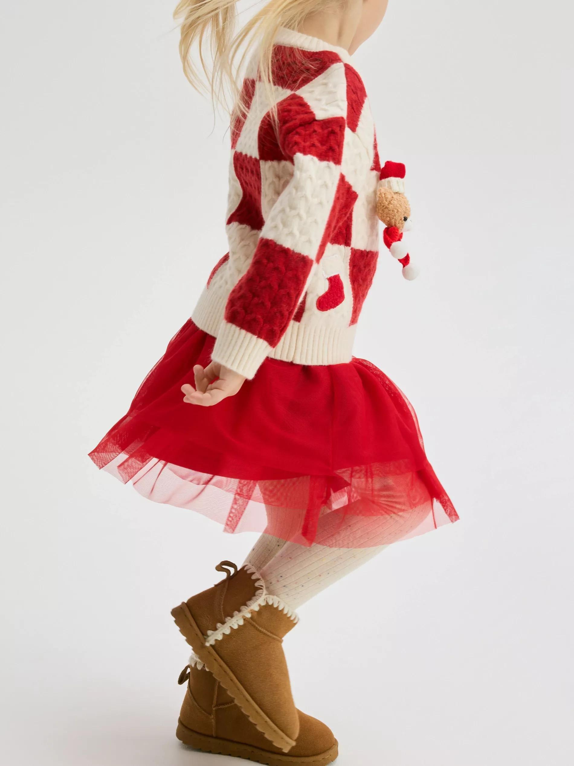 Red Tulle Skirt, , large image number 7