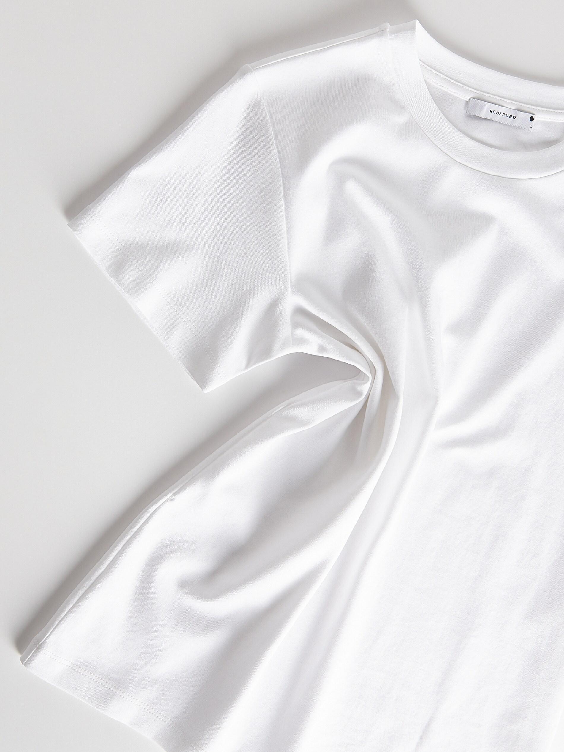White Cotton T-Shirt, White, large image number 11