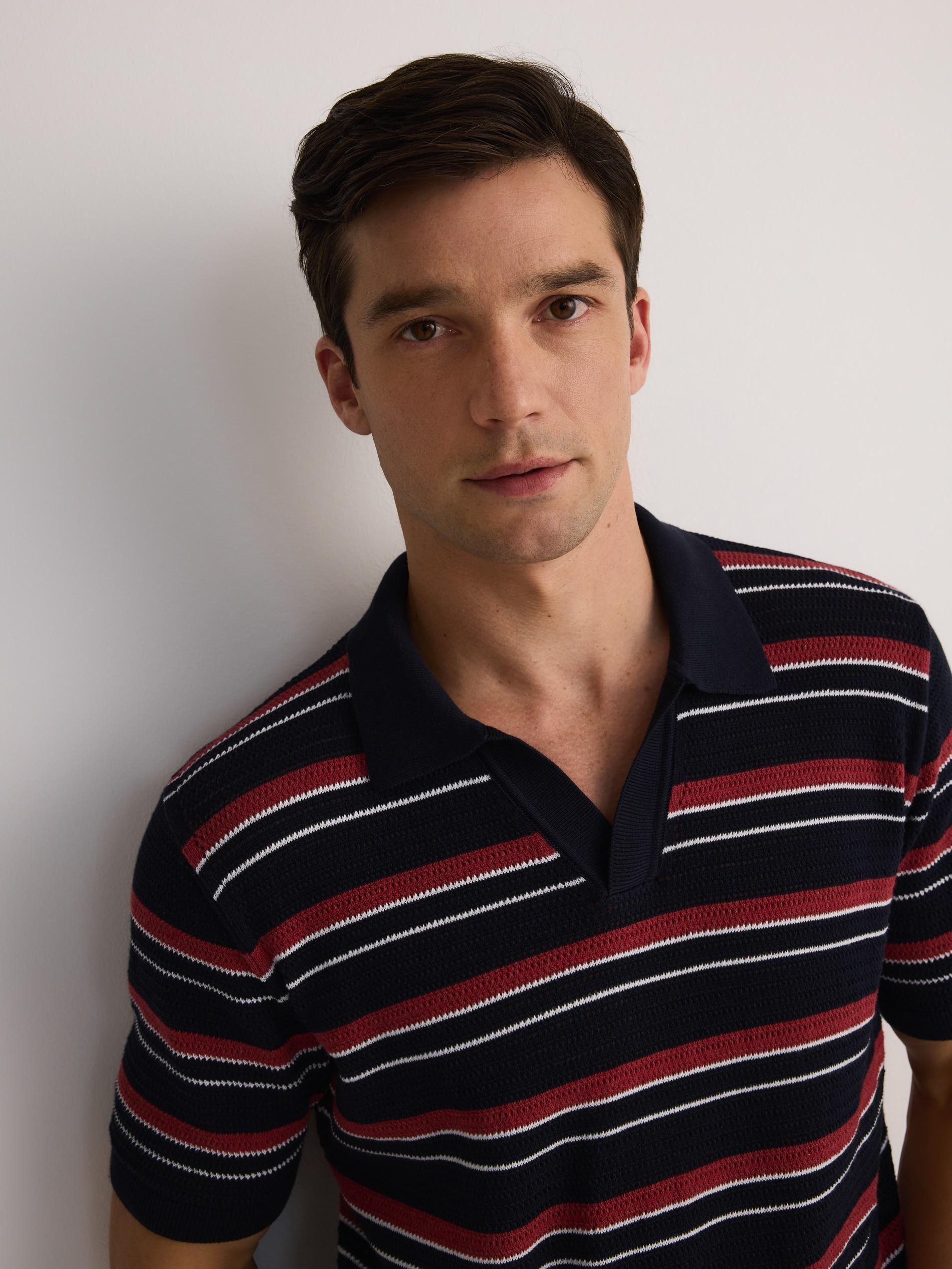 Multicolour Regular Fit Structural Polo Shirt, , large image number 0