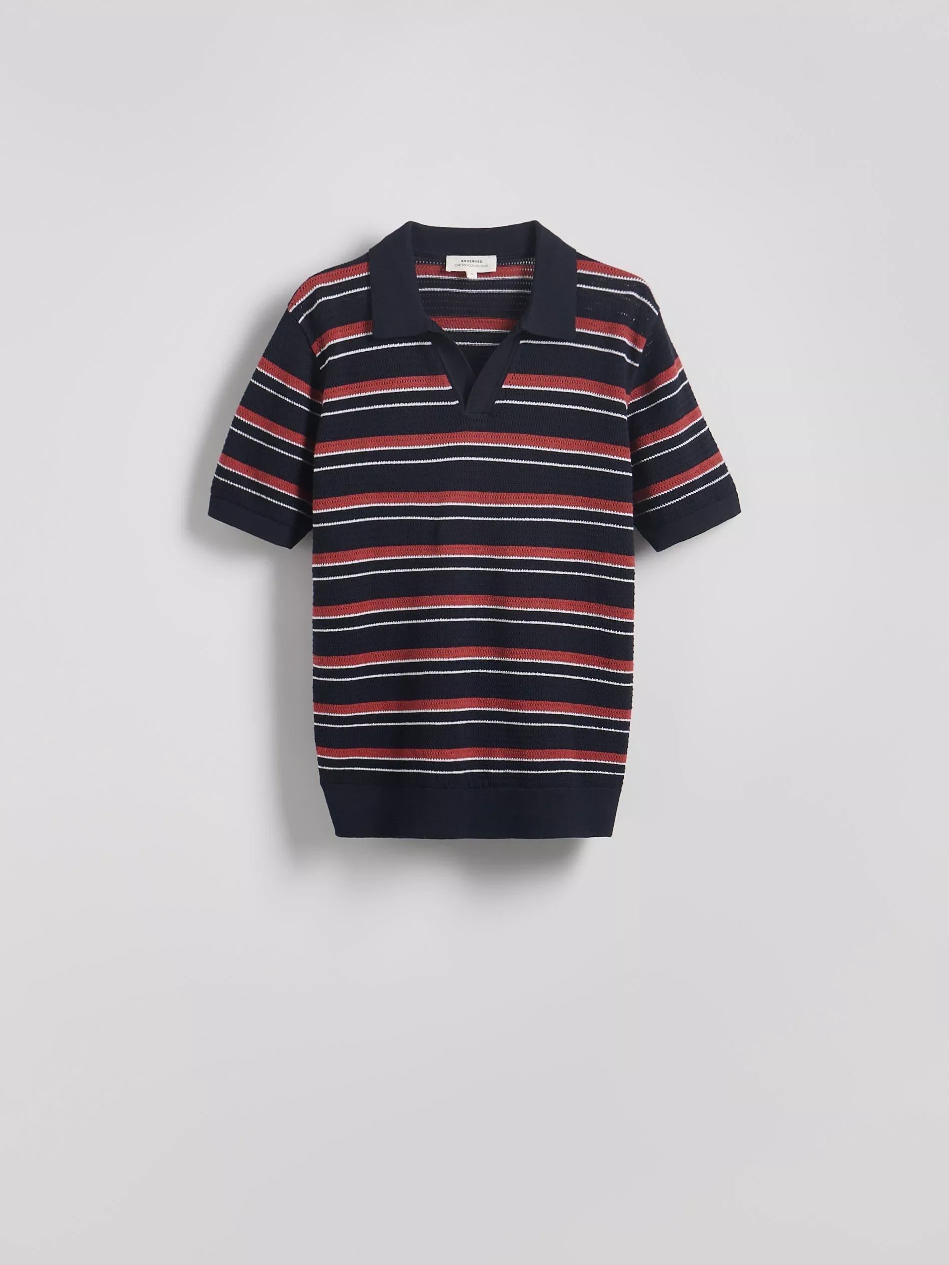 Multicolour Regular Fit Structural Polo Shirt, , large image number 5