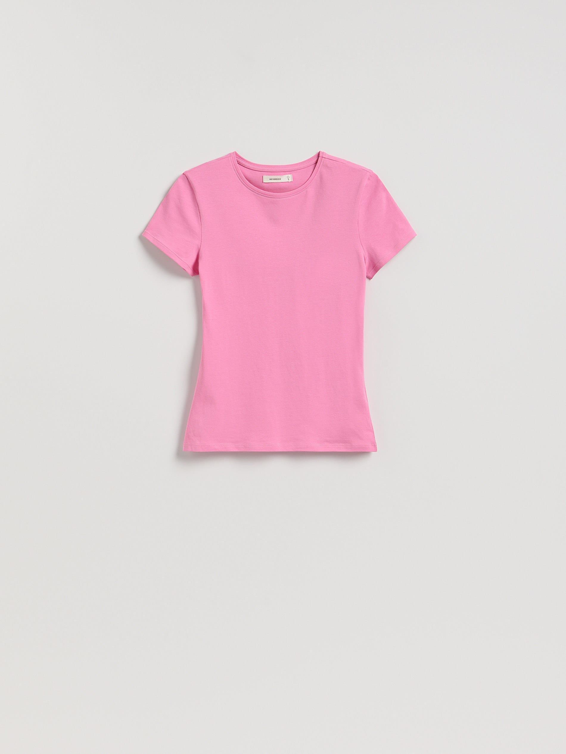 Pink Slim Fit T-Shirt, Pink, medium