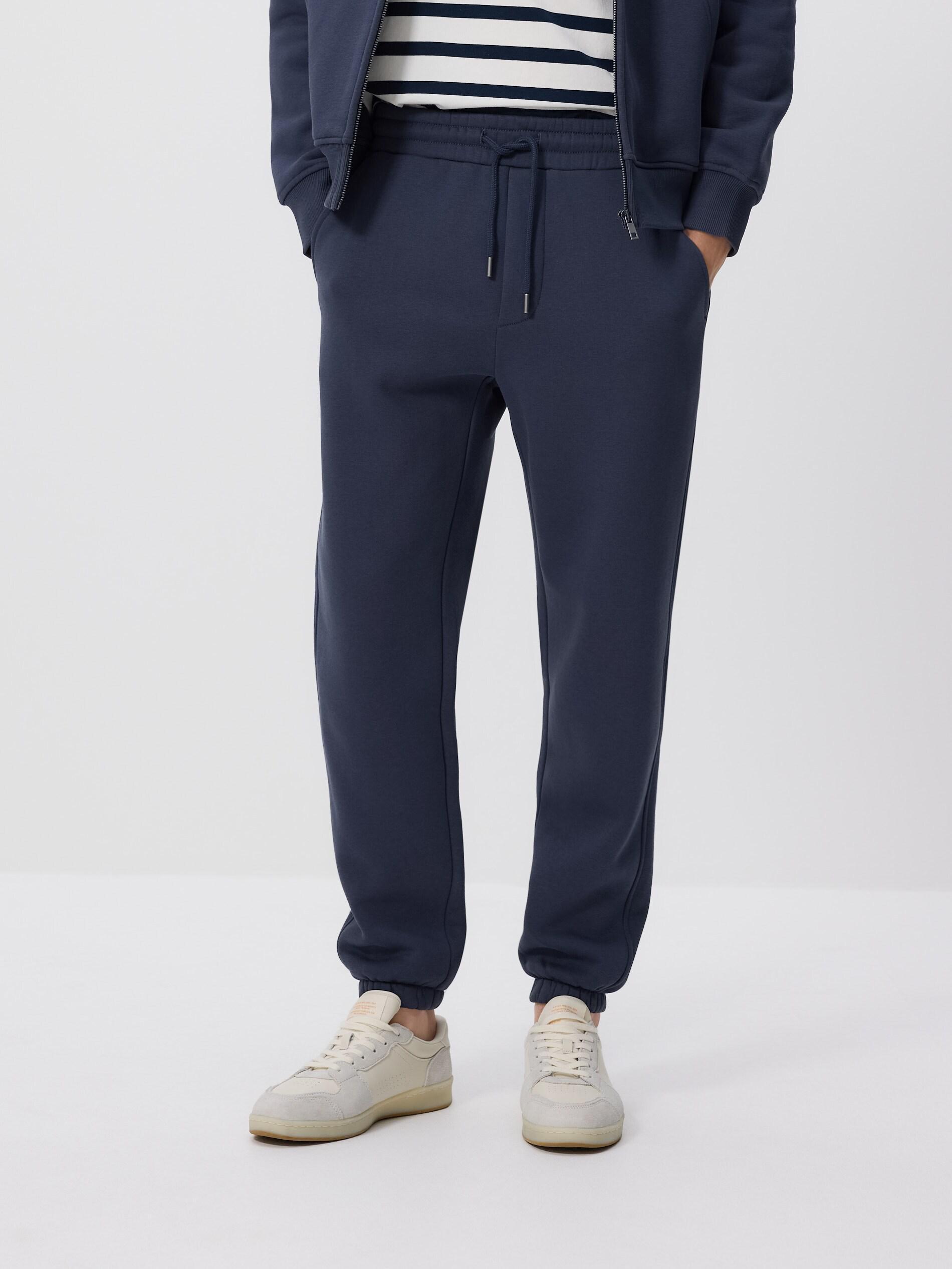 Navy Regular Fit Tracksuit Bottoms, Blue, medium